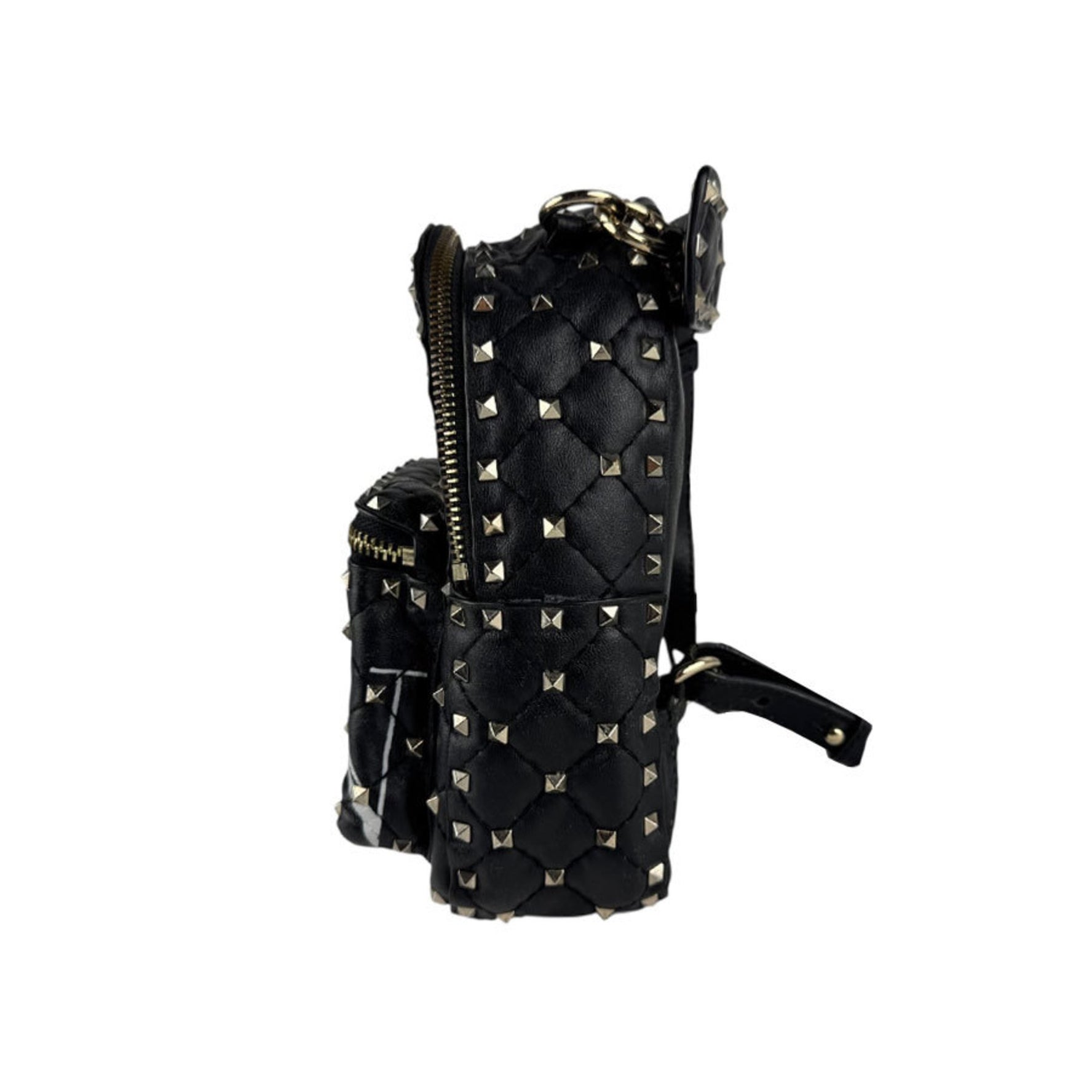 Valentino Garavani Rockstud Spike Leather Backpack in Black for Women (z6704)