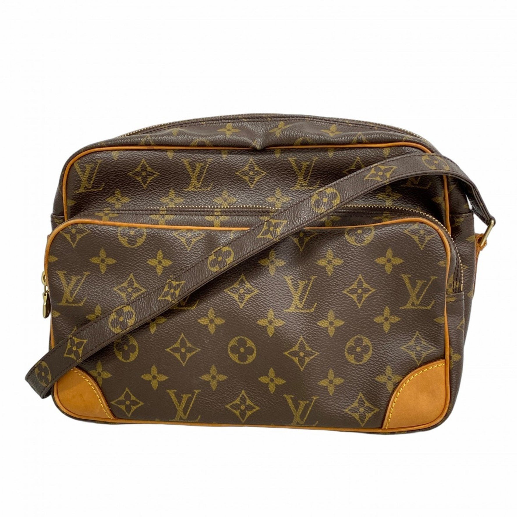 Louis Vuitton Monogram Nile Shoulder Bag M45244 Brown Women's