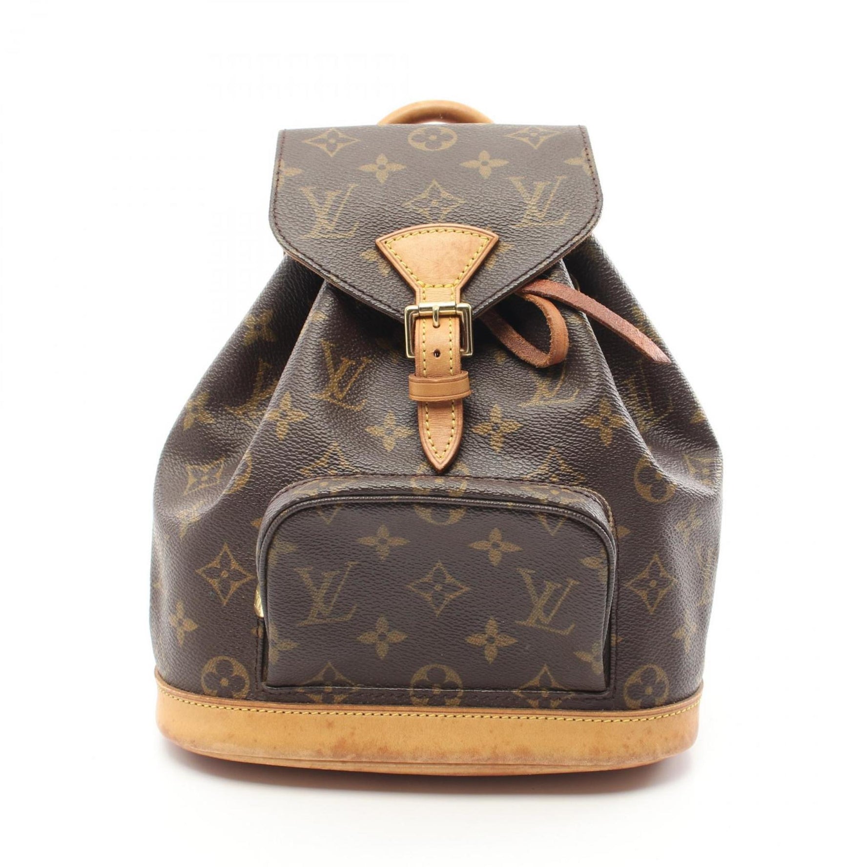 Louis Vuitton Mini Montsouris Rucksack Backpack Bag Coated Canvas Leather Monogram