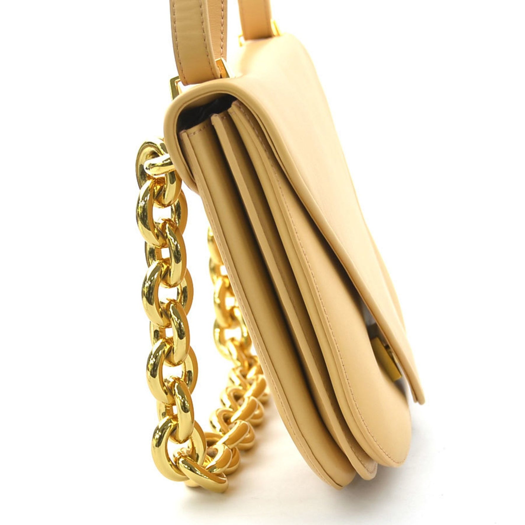 Bottega Veneta shoulder bag Mount Envelope leather gold