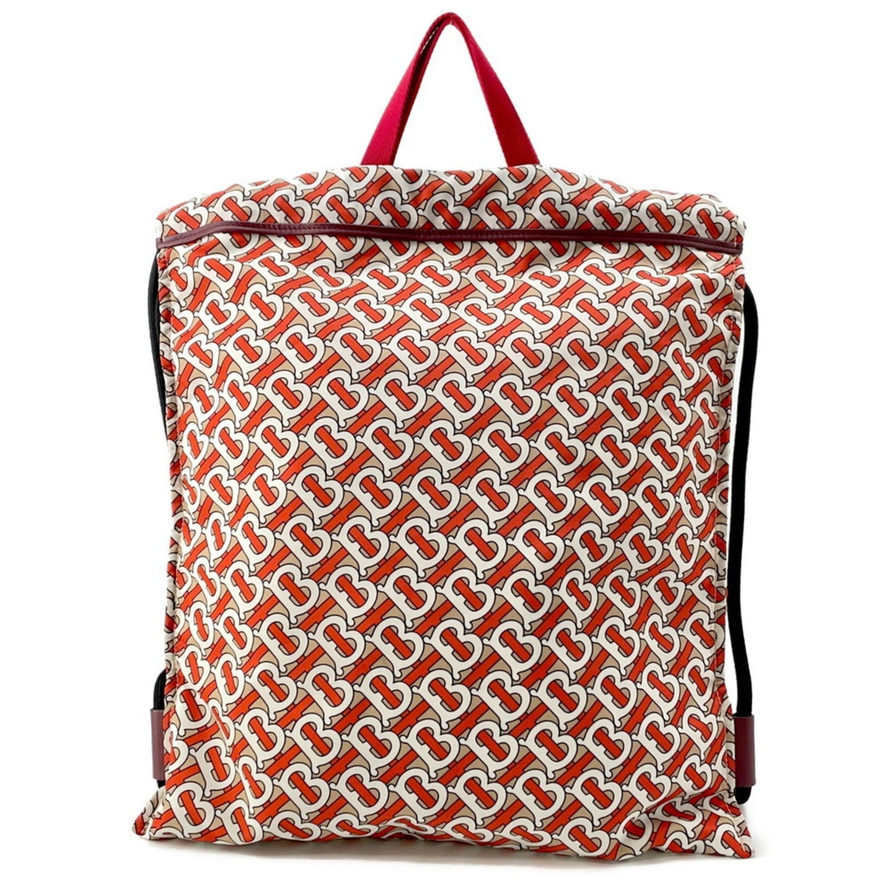 Burberry Backpack TB Monogram Nylon Tote Bag White