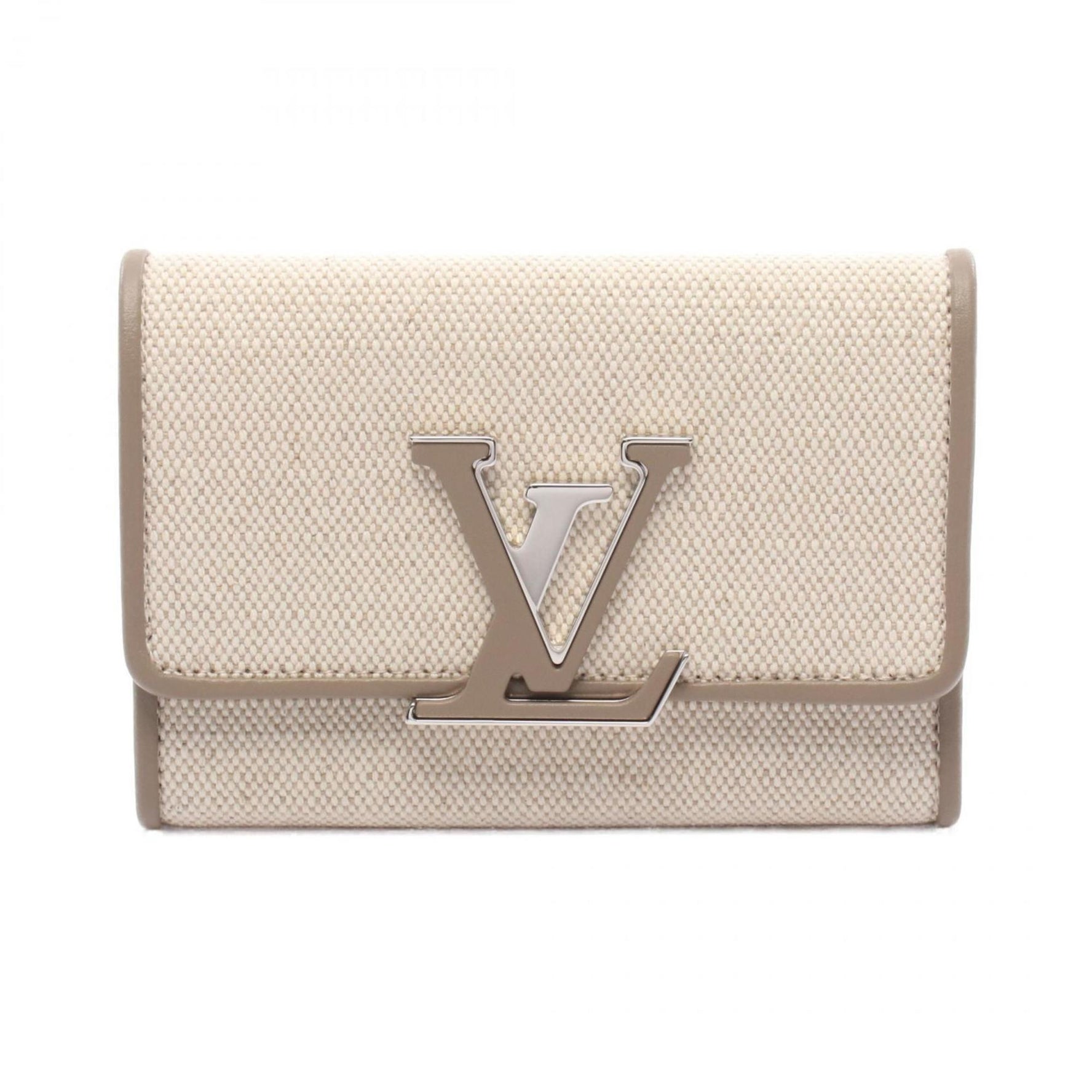 Louis Vuitton Portefeuille Capucines Compact Tri-fold Wallet, Canvas and Leather