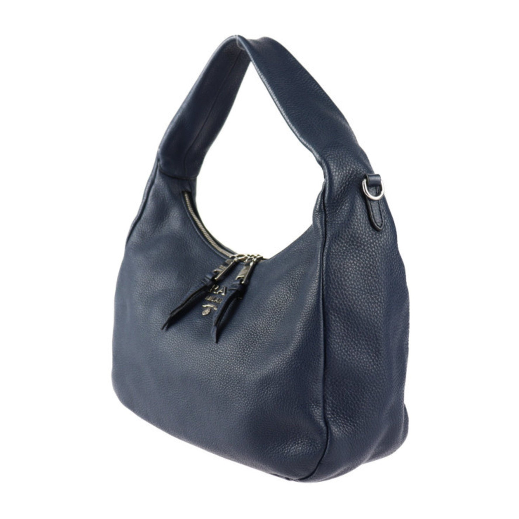 PRADA VITELLO PHENIX Shoulder Bag Leather BALTICO