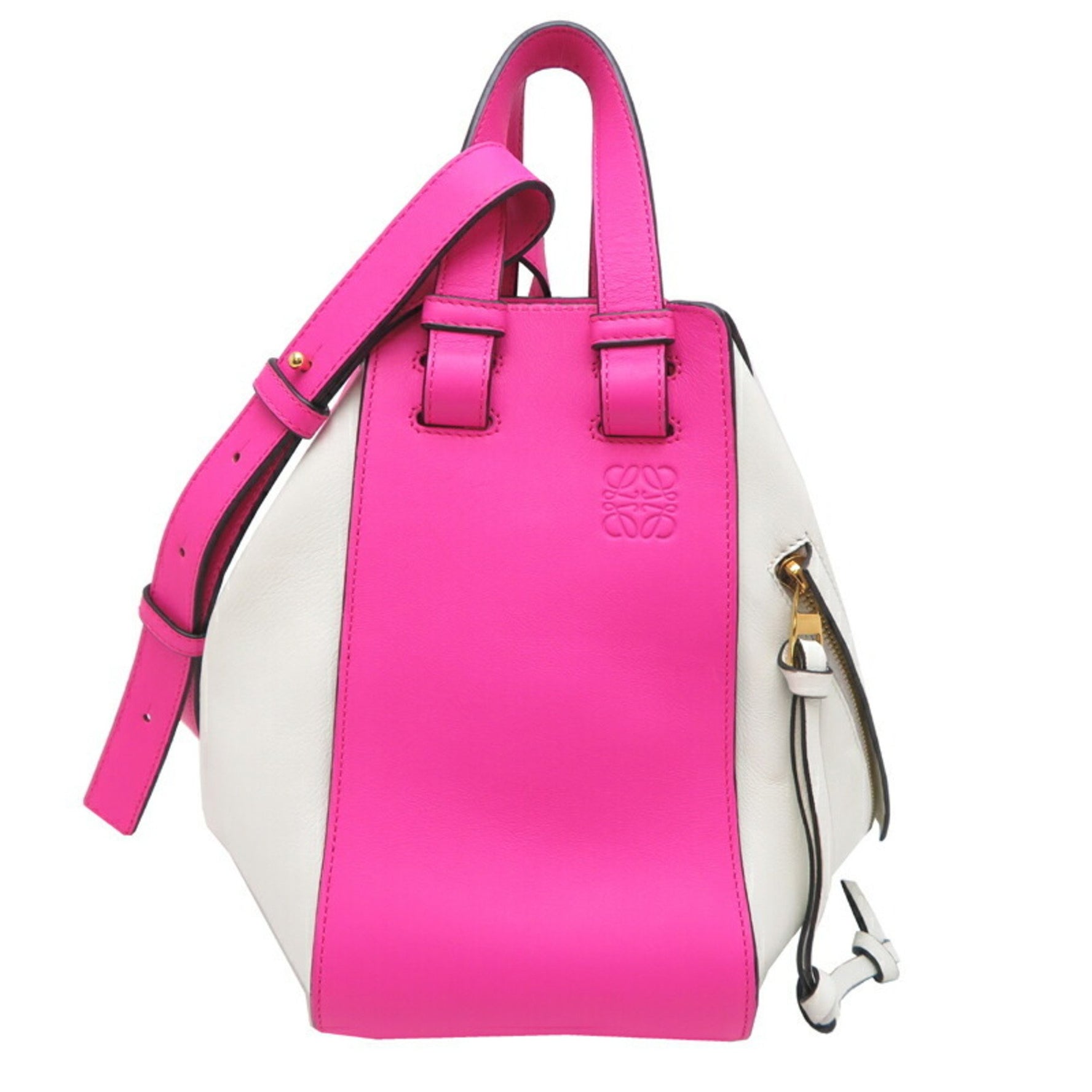 Loewe Hammock Small Handbag in White Leather