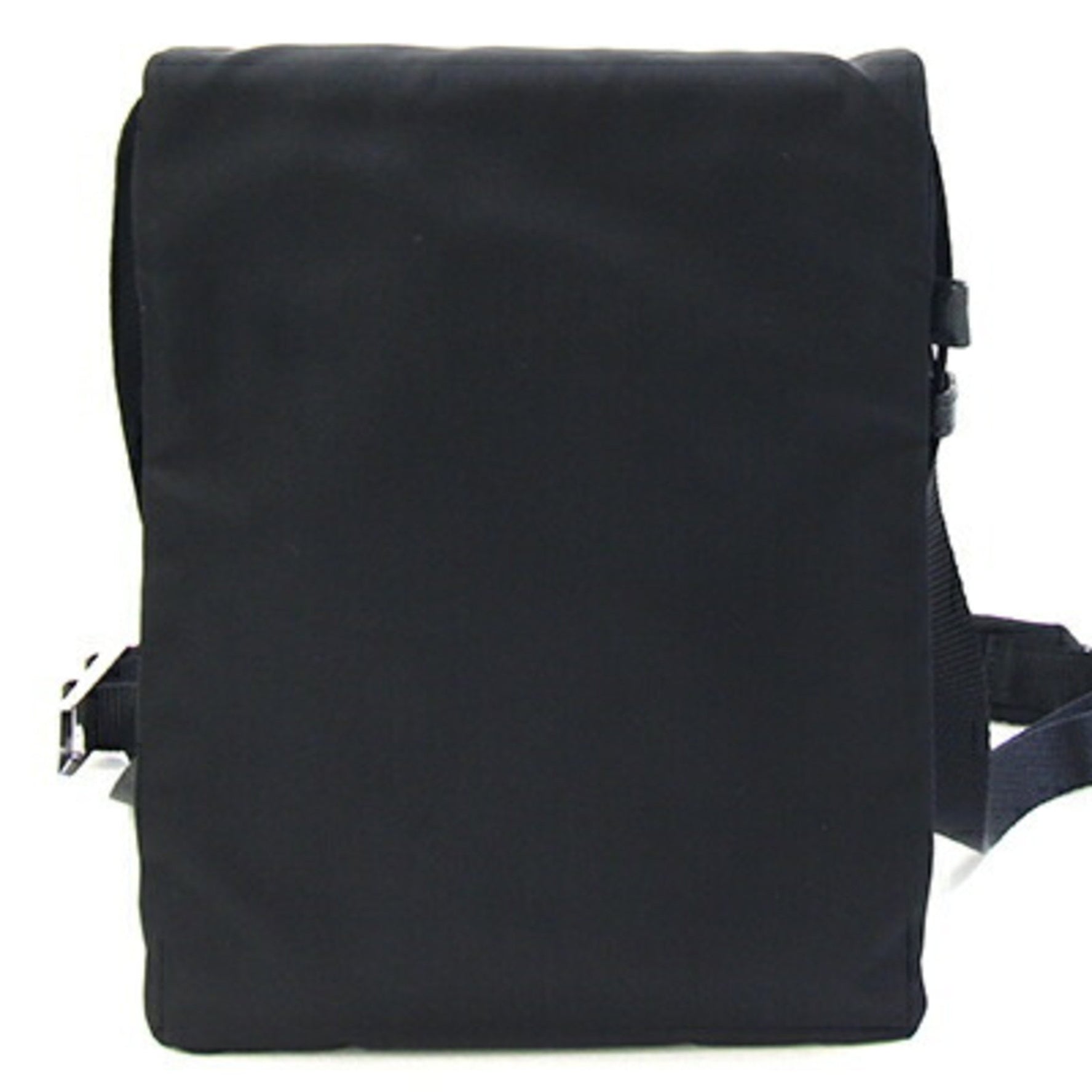 Prada Shoulder Bag Black Nylon and Leather Pochette Crossbody with No Gusset Women