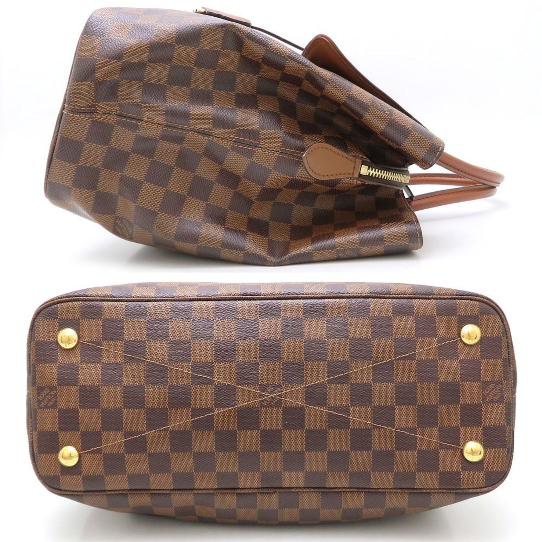 Louis Vuitton Damier Ascot Handbag Ebene