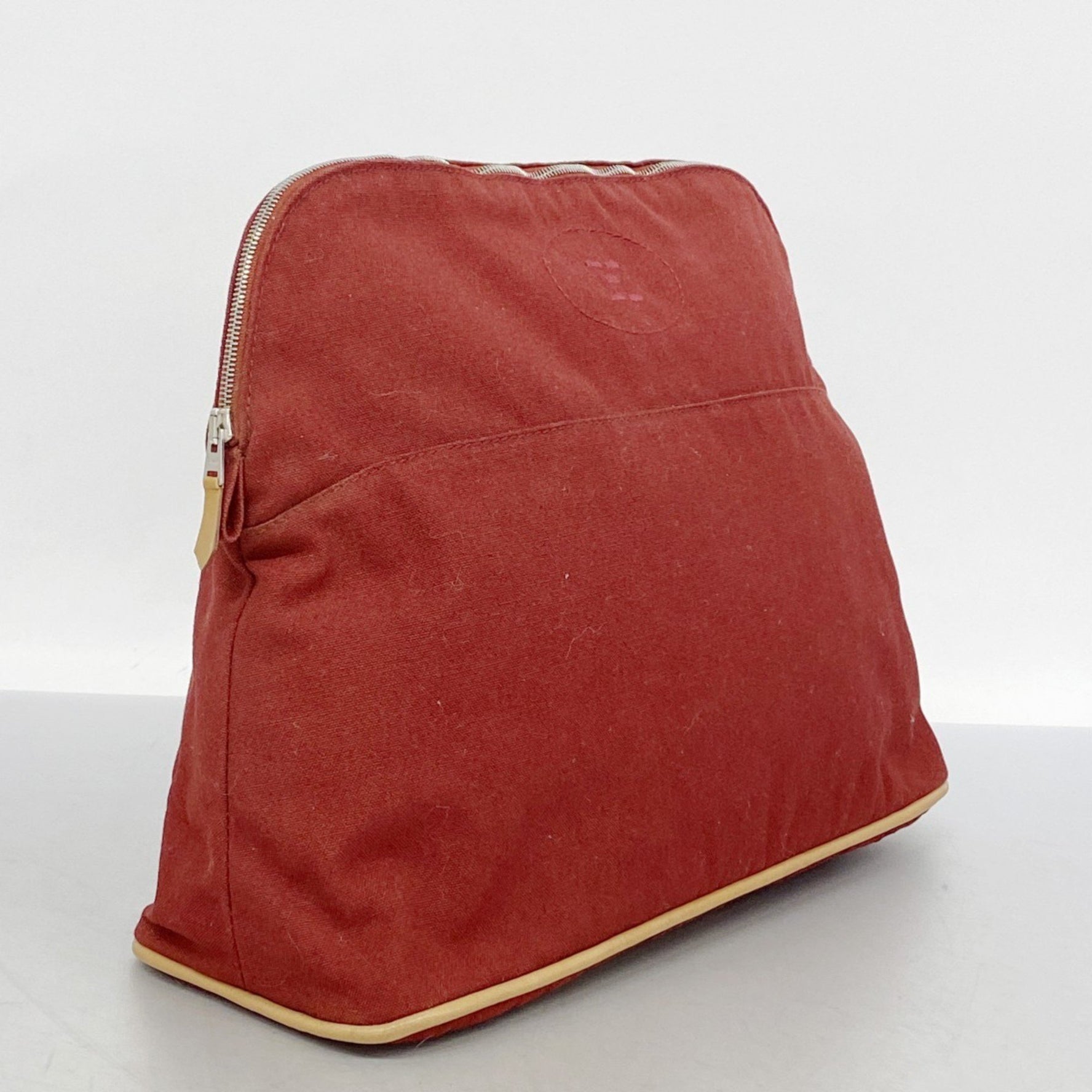 Hermes Bolide Pouch TGM Canvas Red
