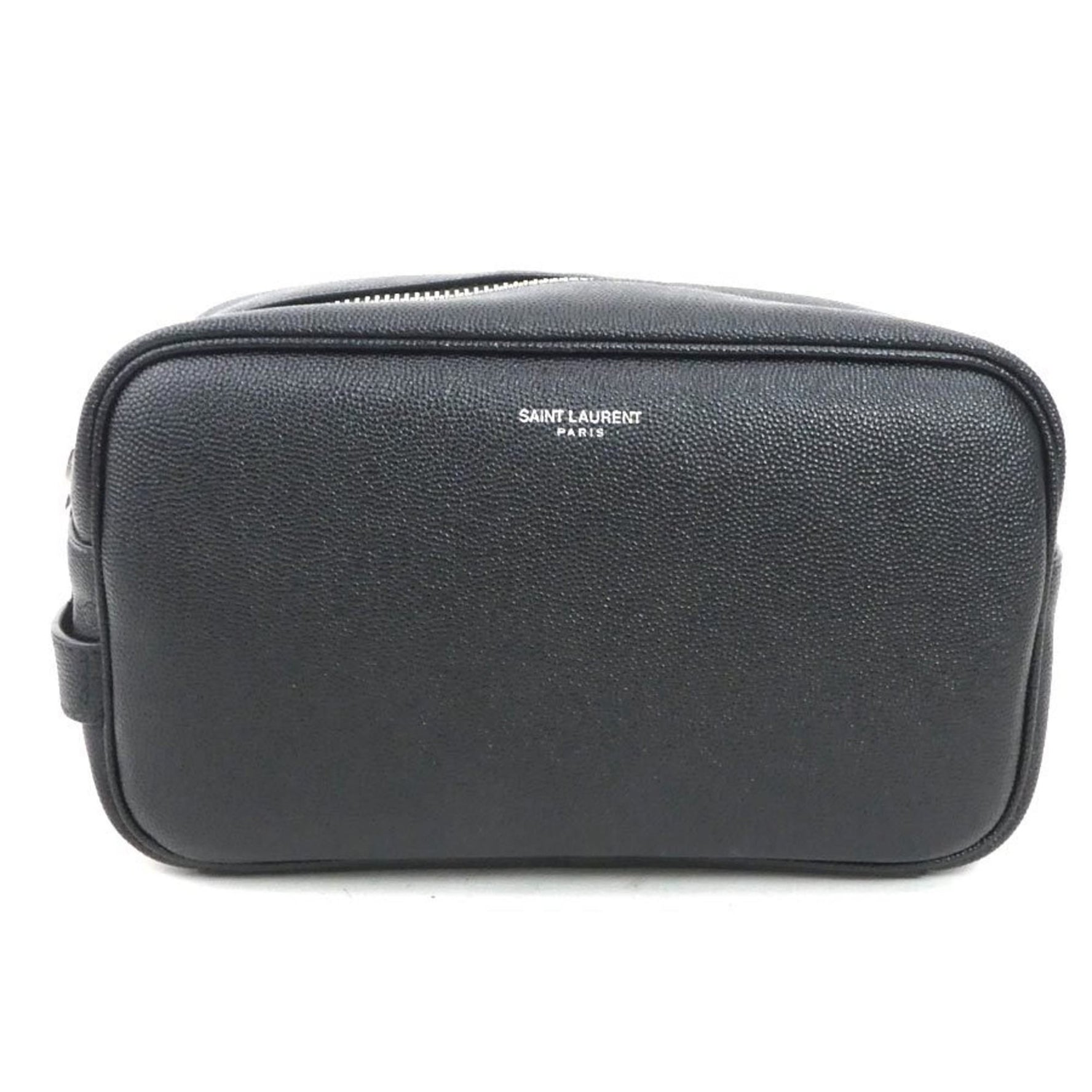 Saint Laurent SAINT LAURENT Pouch Leather Black Men's Women's 56186a