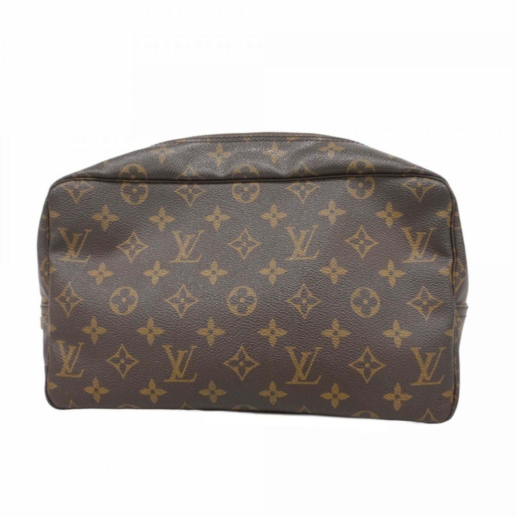 Louis Vuitton Monogram True Toilet Wallet 28 M47522 Brown Women's Pouch