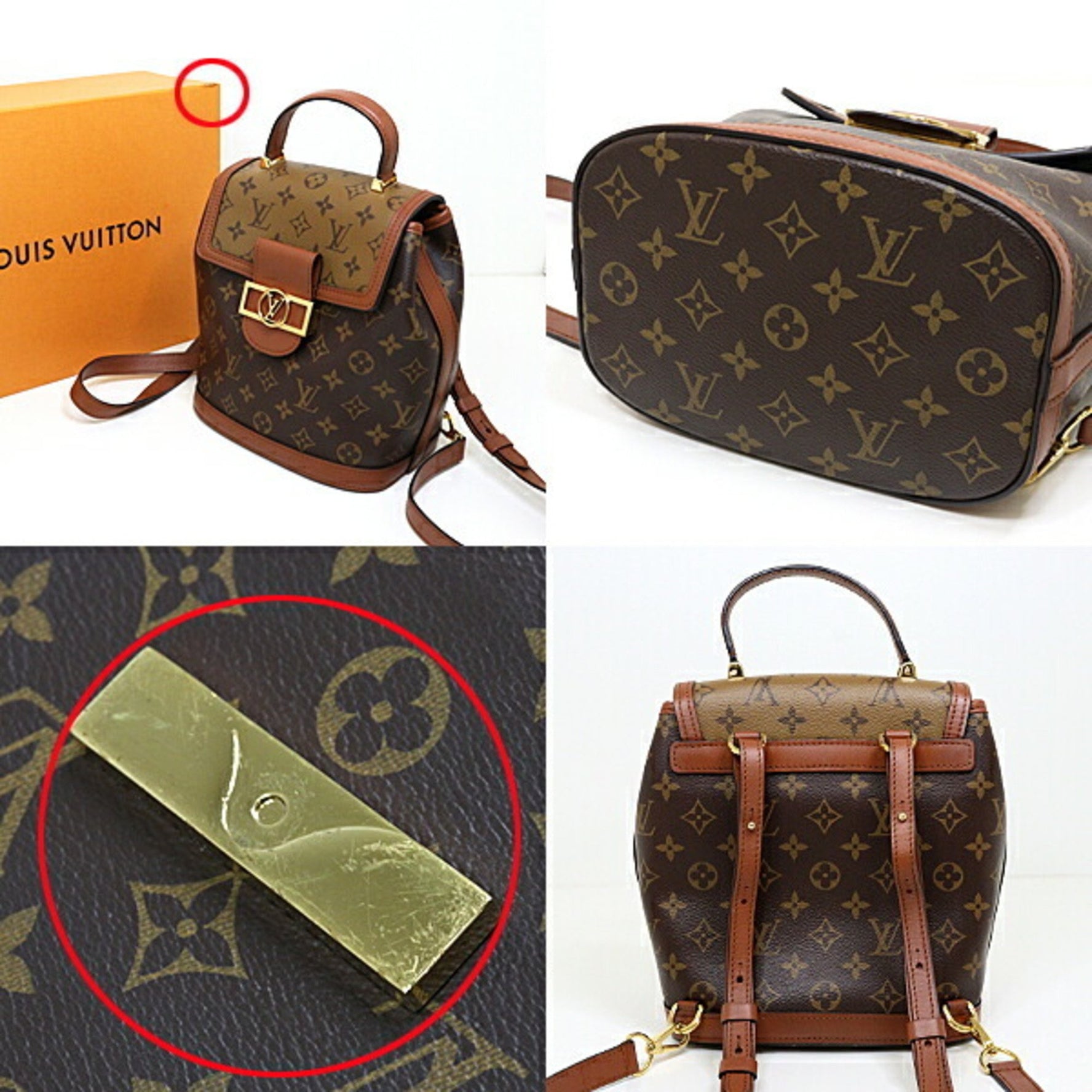 Louis Vuitton Dauphine Backpack Brown