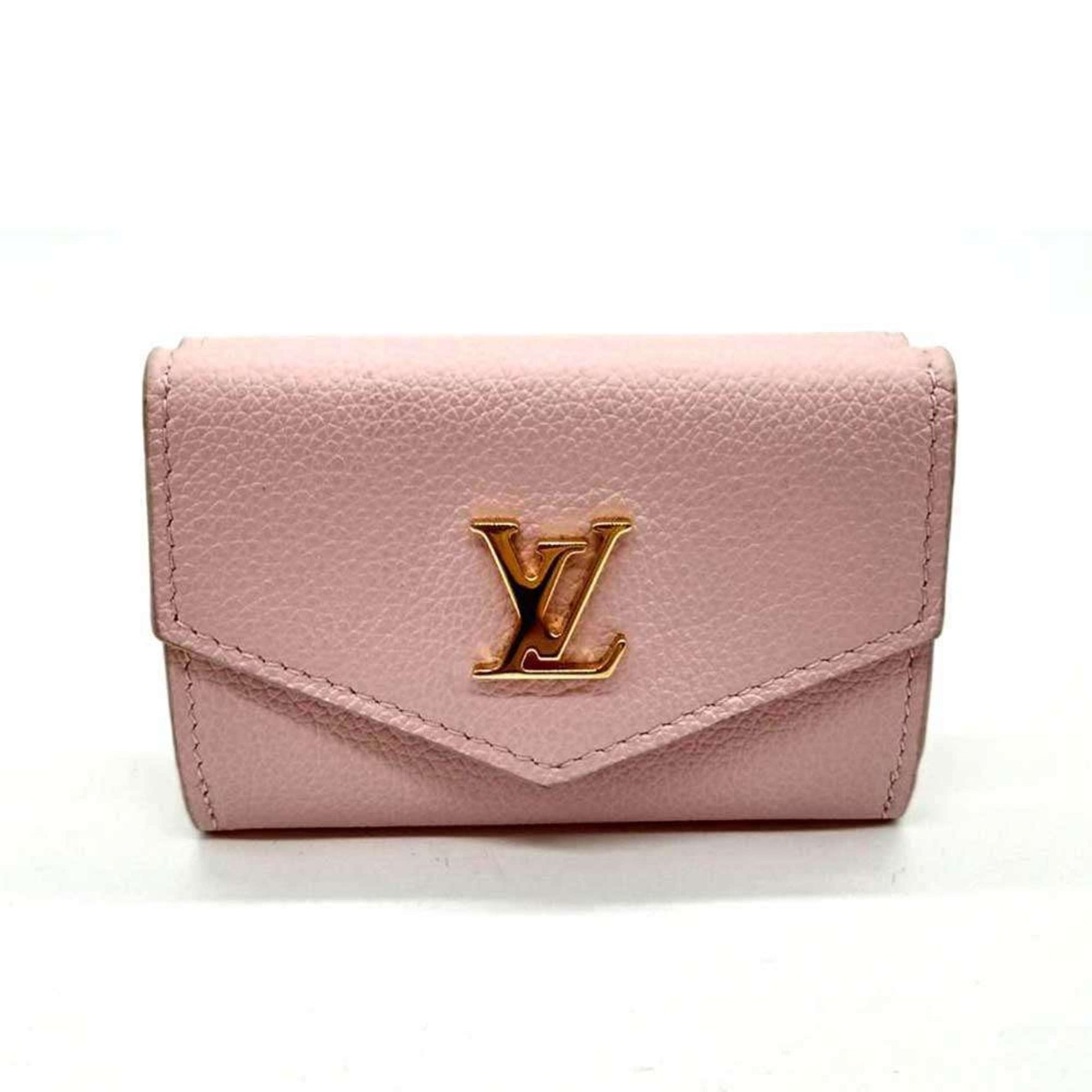 Louis Vuitton Portefeuille Lock Mini Tri-fold Wallet W Calf Leather LOUISVUITTON