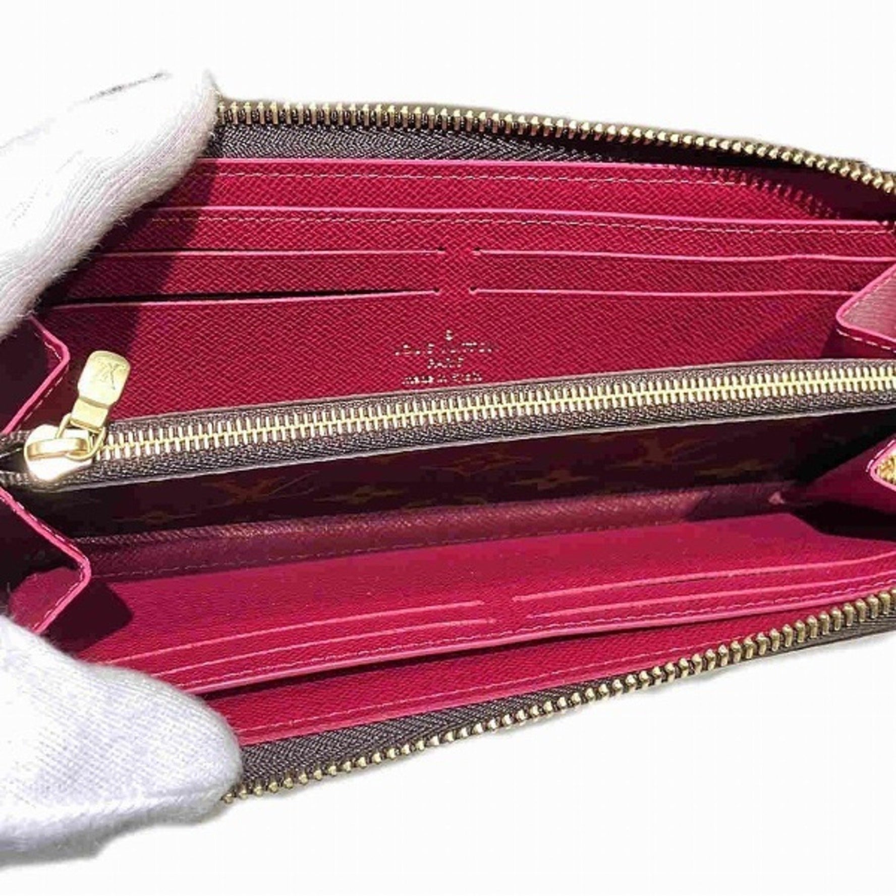 Louis Vuitton Monogram Line Portefeuille Clemence M60742 Long Wallet for Women
