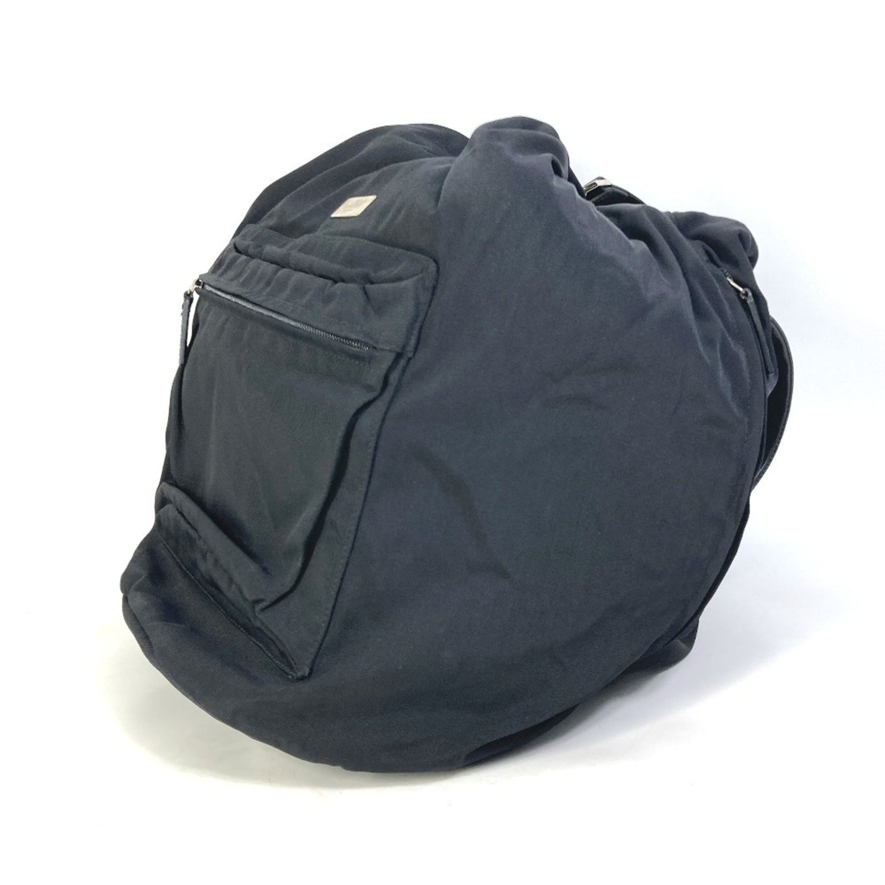 GUCCI 019.0585 Logo Backpack in Nylon/Leather, Men's