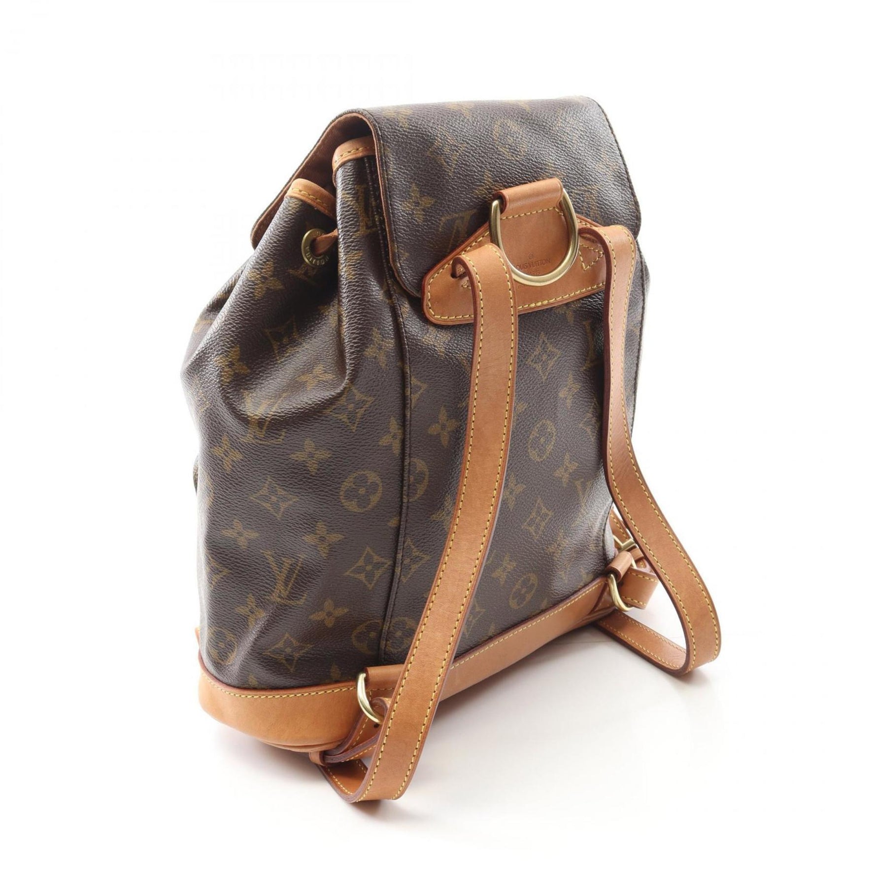 Louis Vuitton Montsouris MM Backpack, Coated Canvas and Leather, Monogram
