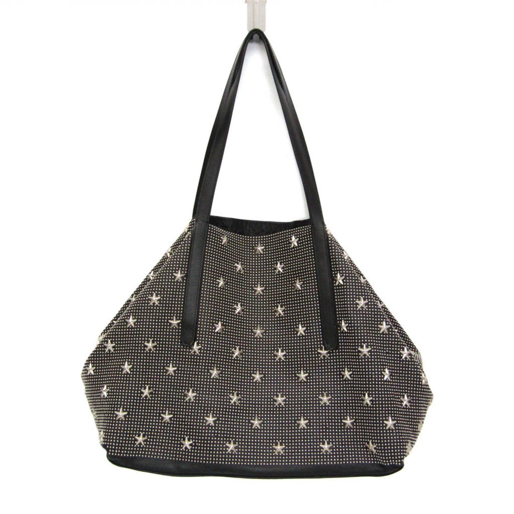 Jimmy Choo Pimlico Star Studs And Dot Studs Men,Women Leather Tote Bag