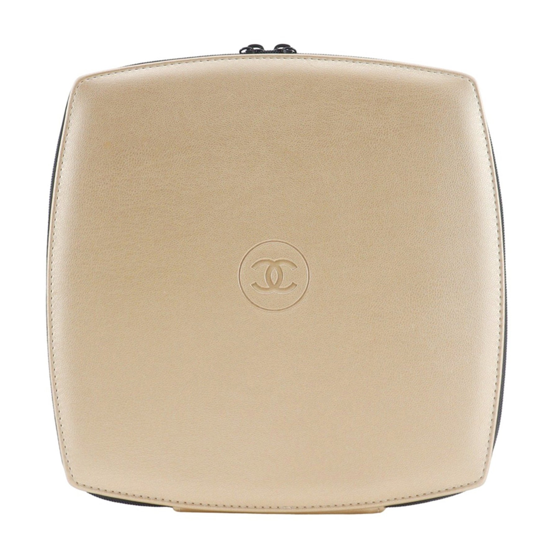 CHANEL Sublimage Pouch Novelty Leather Double Zipper Sabri Mage