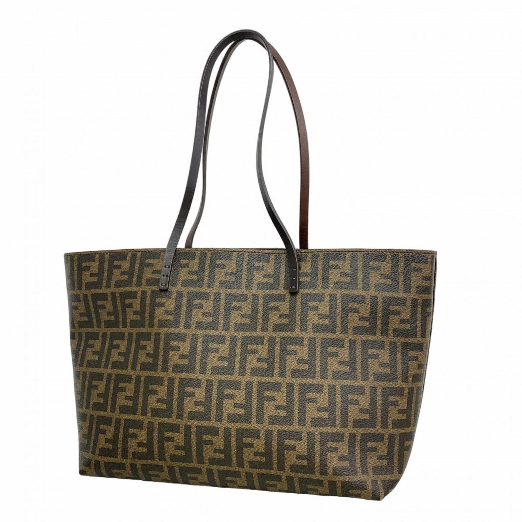 Fendi Zucca Tote Bag Brown Black
