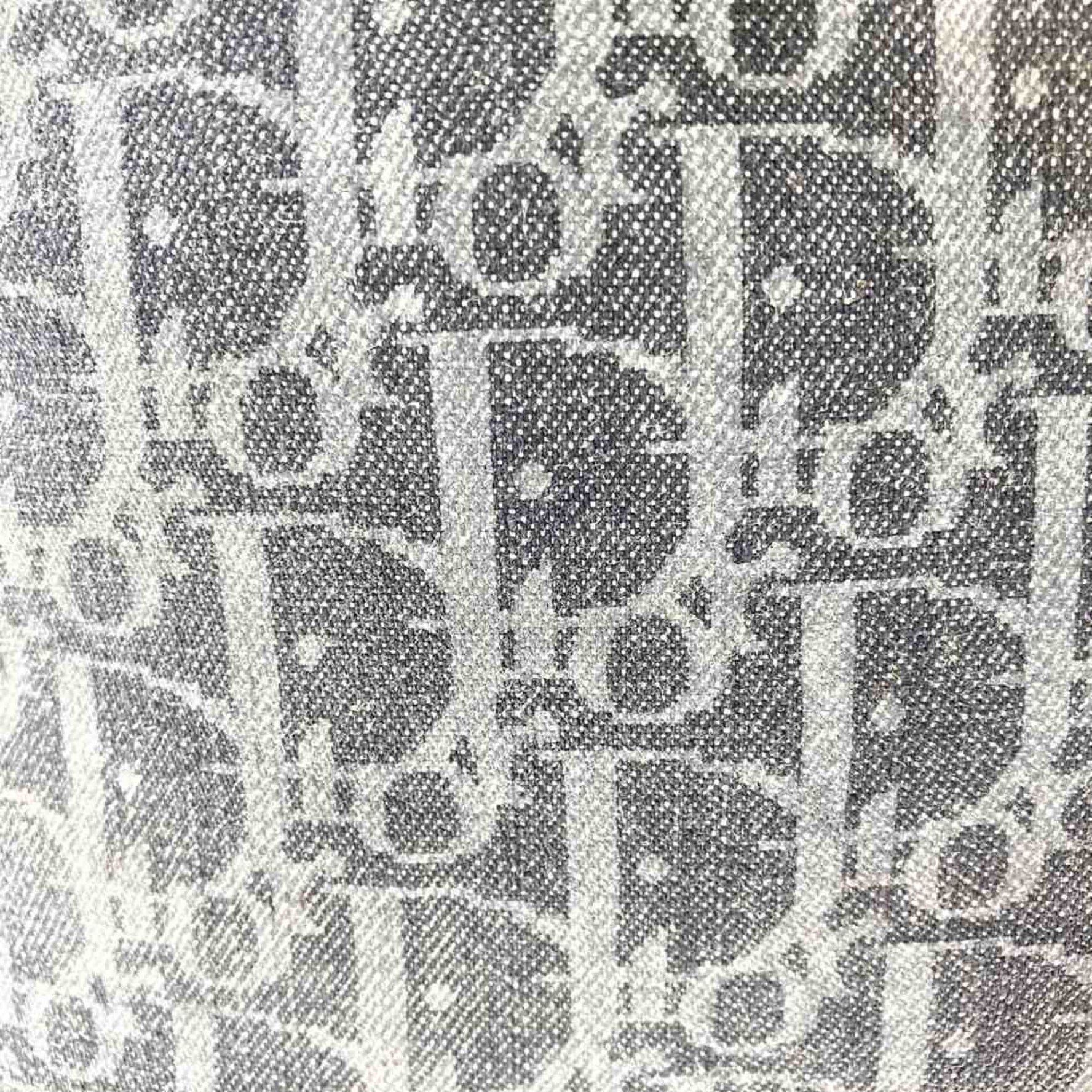 Christian Dior Dior Flight Line Tote Bag Trotter Orange Denim Leather
