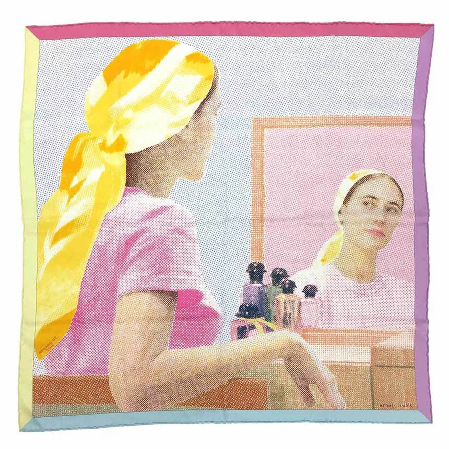 HERMES Hermes Carré 70 Regard de Soie Silk Gaze 2022 Collection Scarf
