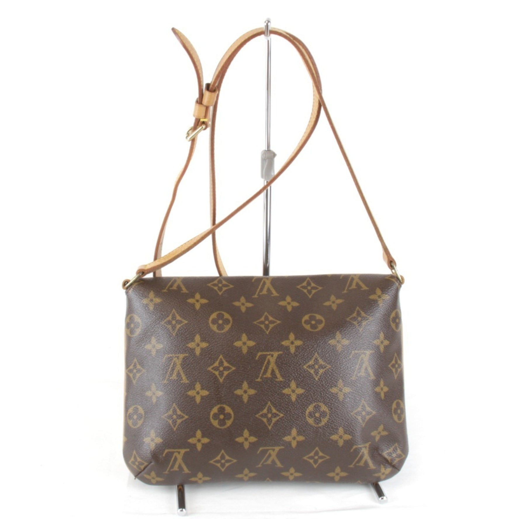 Louis Vuitton Musette Tango Shoulder Bag Brown Monogram Canvas