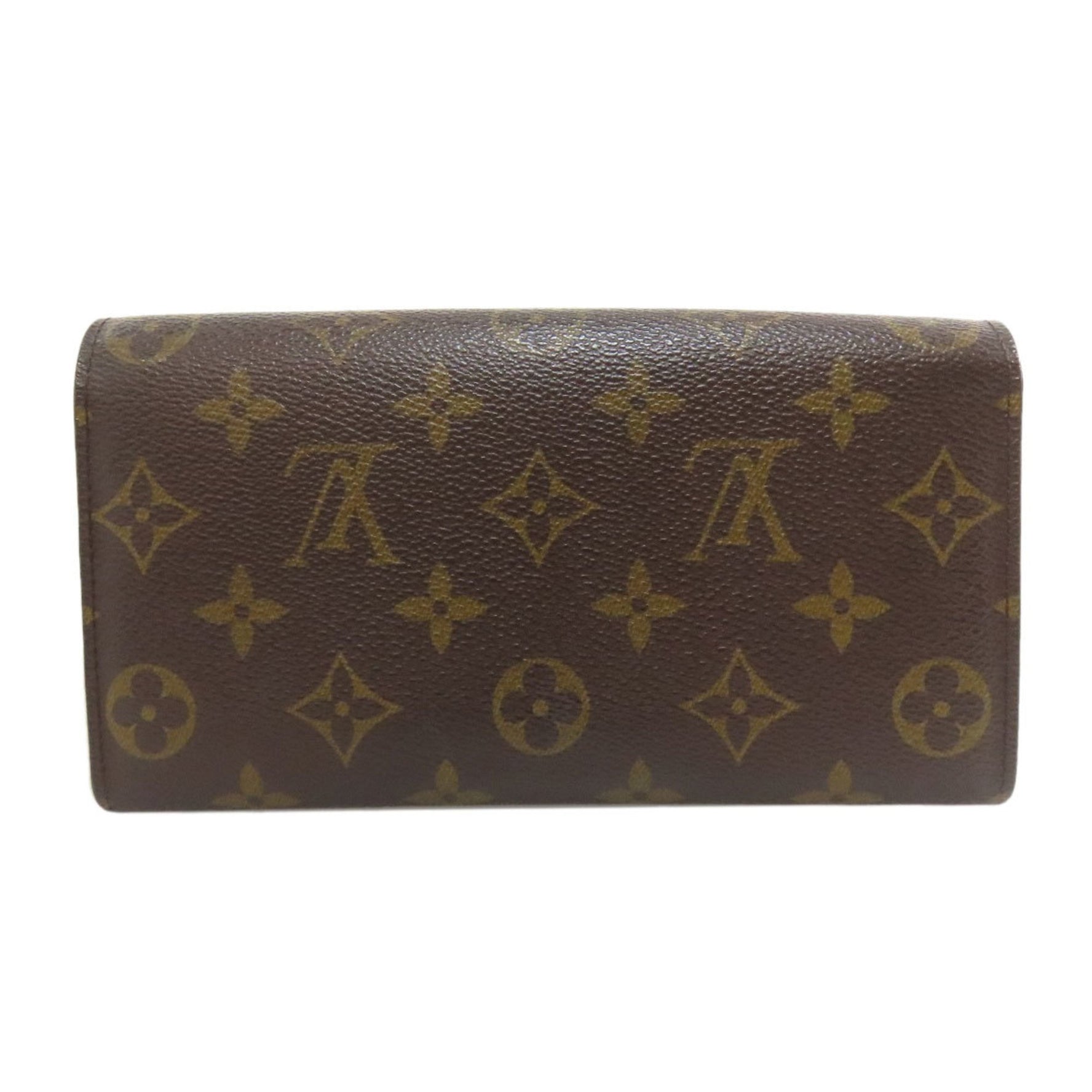 Louis Vuitton Portefeuille Sarah (old model) long wallet in canvas .