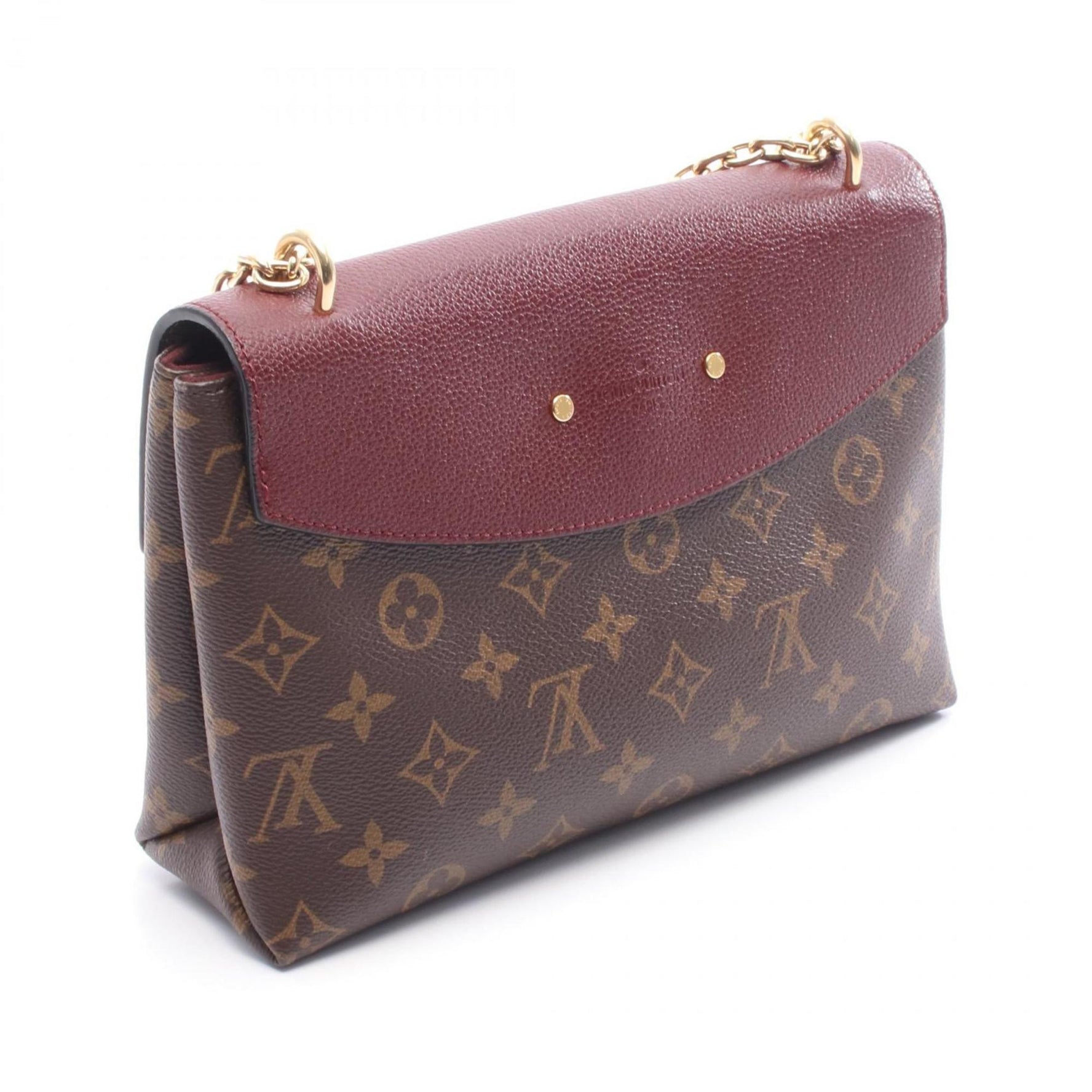 Louis Vuitton Saint-Placide Monogram Shoulder Bag, Coated Canvas and Leather, Brown Bordeaux