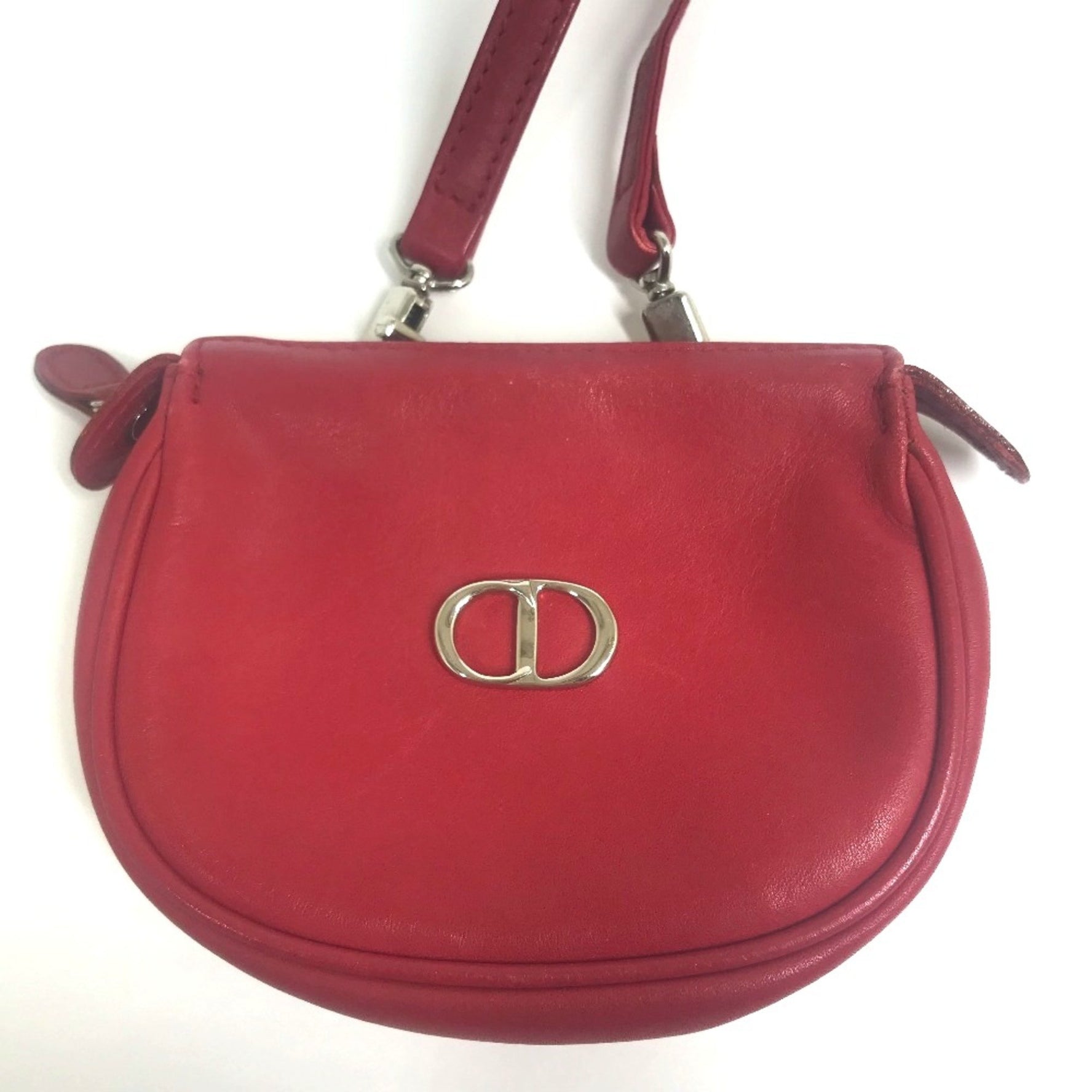 Christian Dior Christian CDHardware Bag Crossbody Shoulder Bag SilverHardware