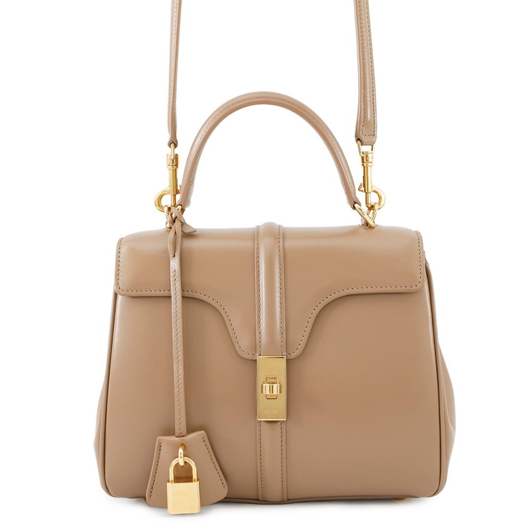 Celine 16 Seize Small Handbag in Calfskin Leather