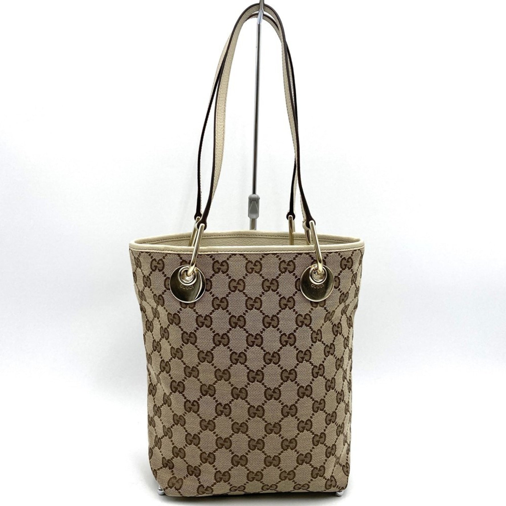 GUCCI Tote Bag/Shoulder Bag in GG Canvas (Beige)