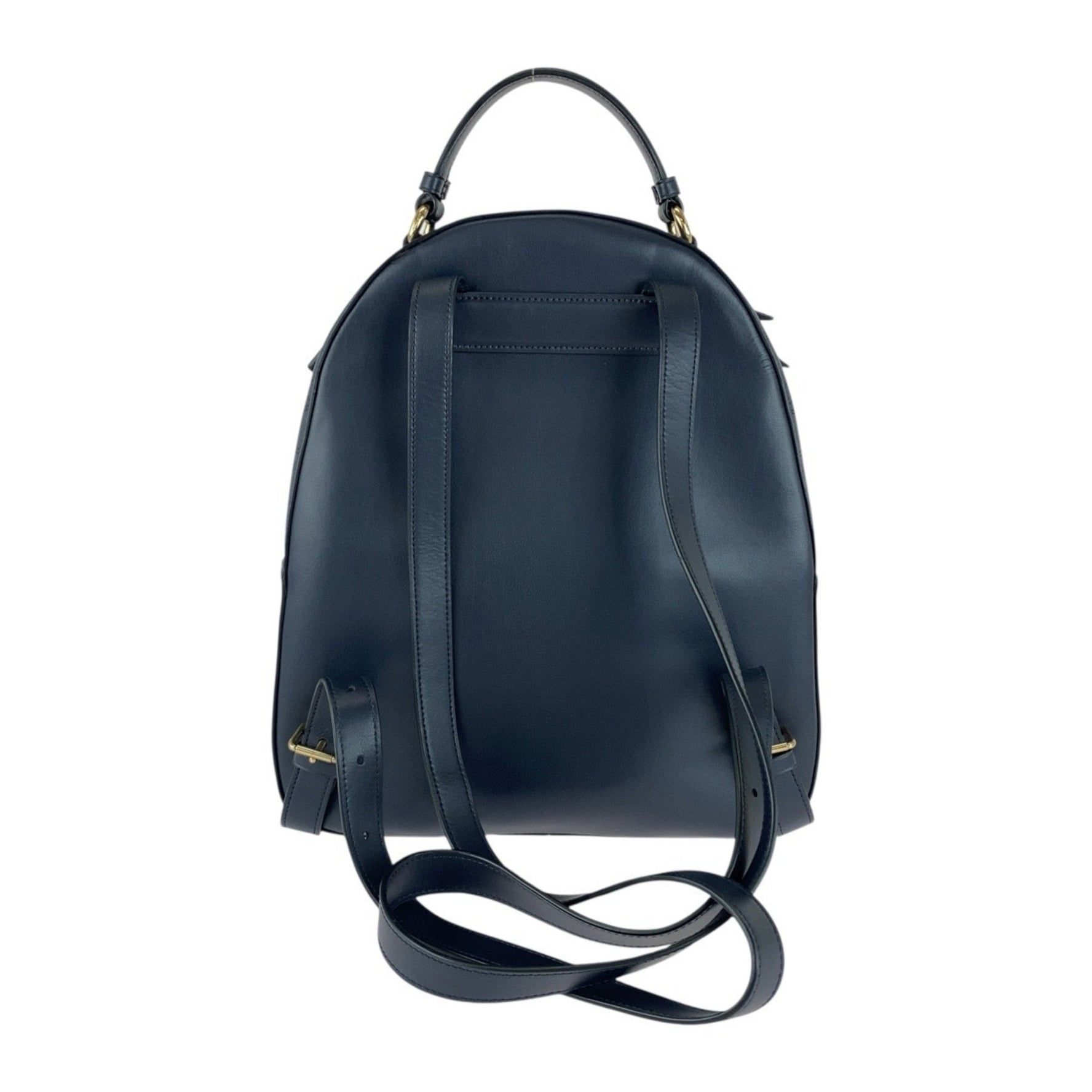 COACH Signature with Gold Hardware Leather Backpack/Daypack