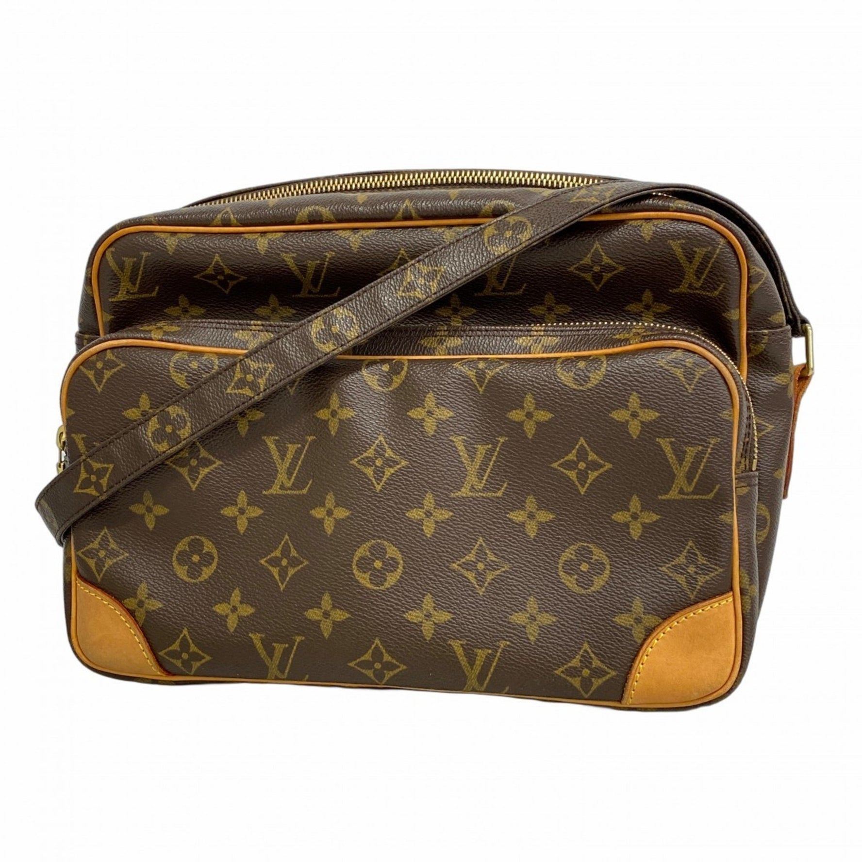 Louis Vuitton Monogram Nile Shoulder Bag M45244 Brown Women's