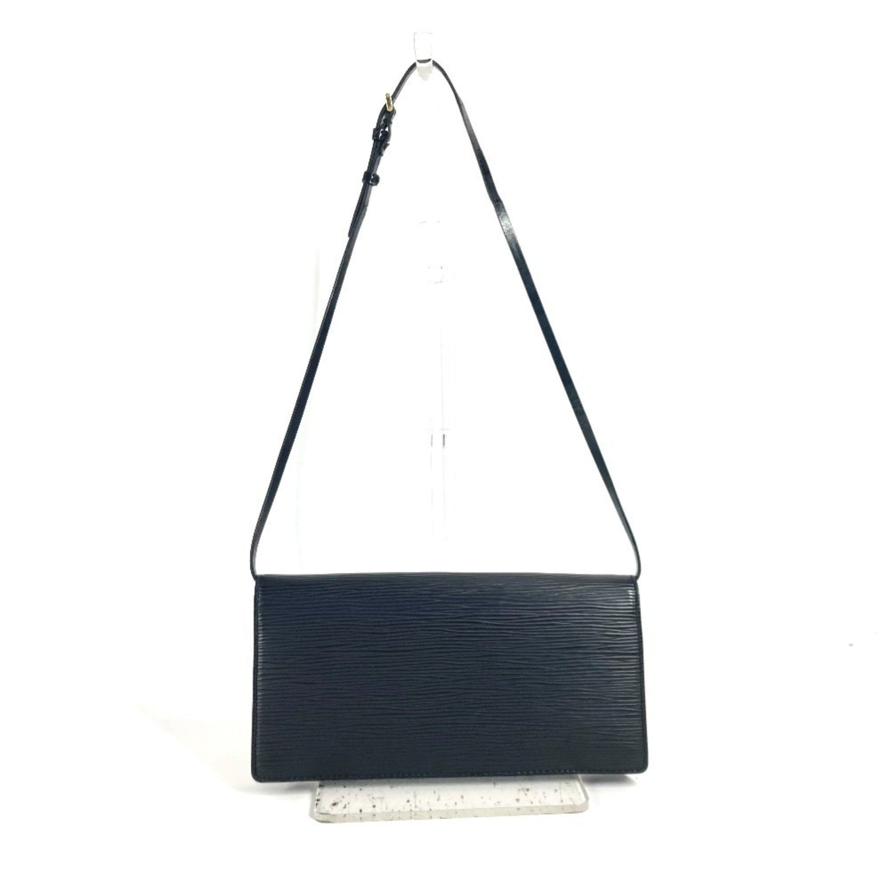 Louis Vuitton Epi Honfleur Crossbody Flap Bag Clutch Shoulder Leather Noir