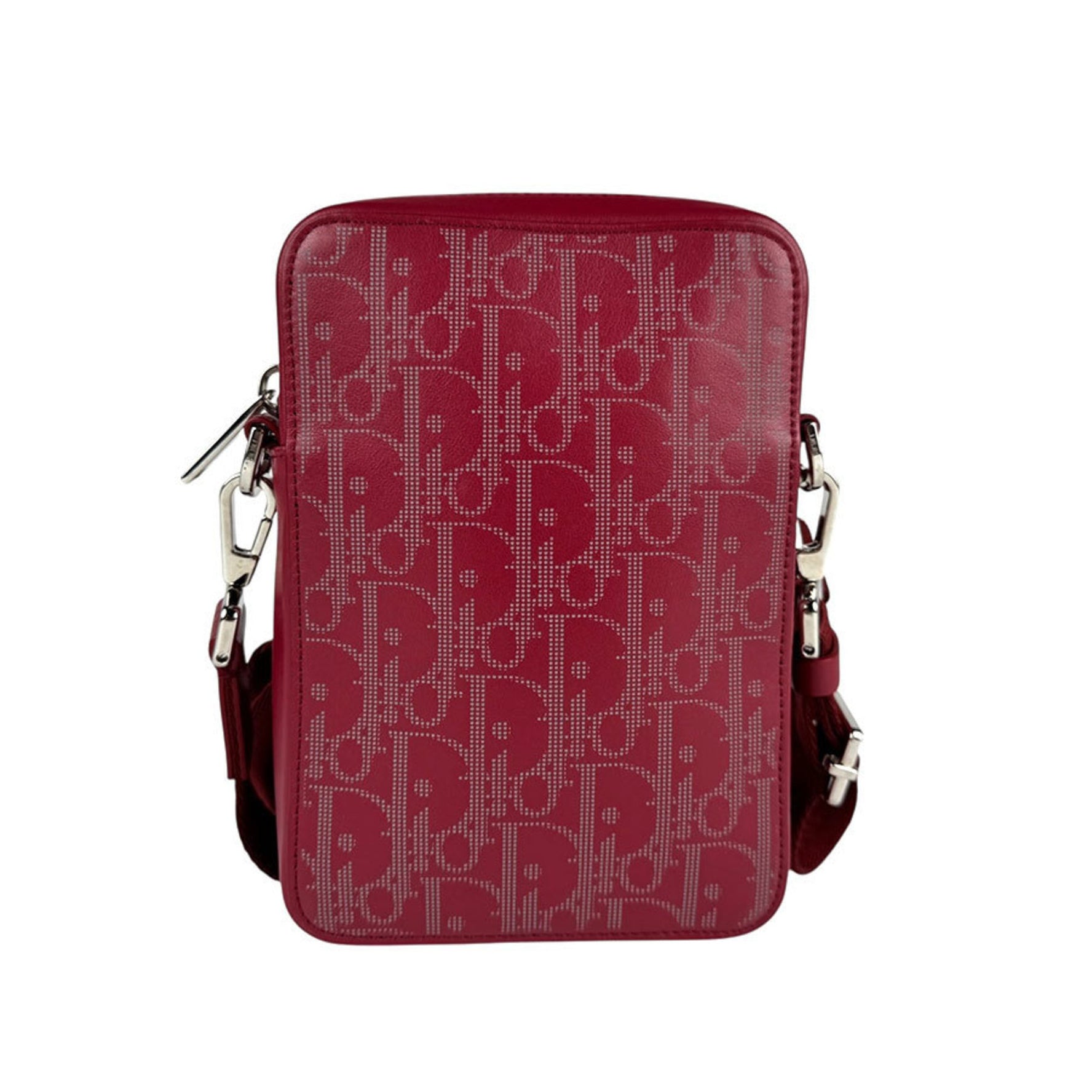 Christian Dior Shoulder Bag Leather Red Men's