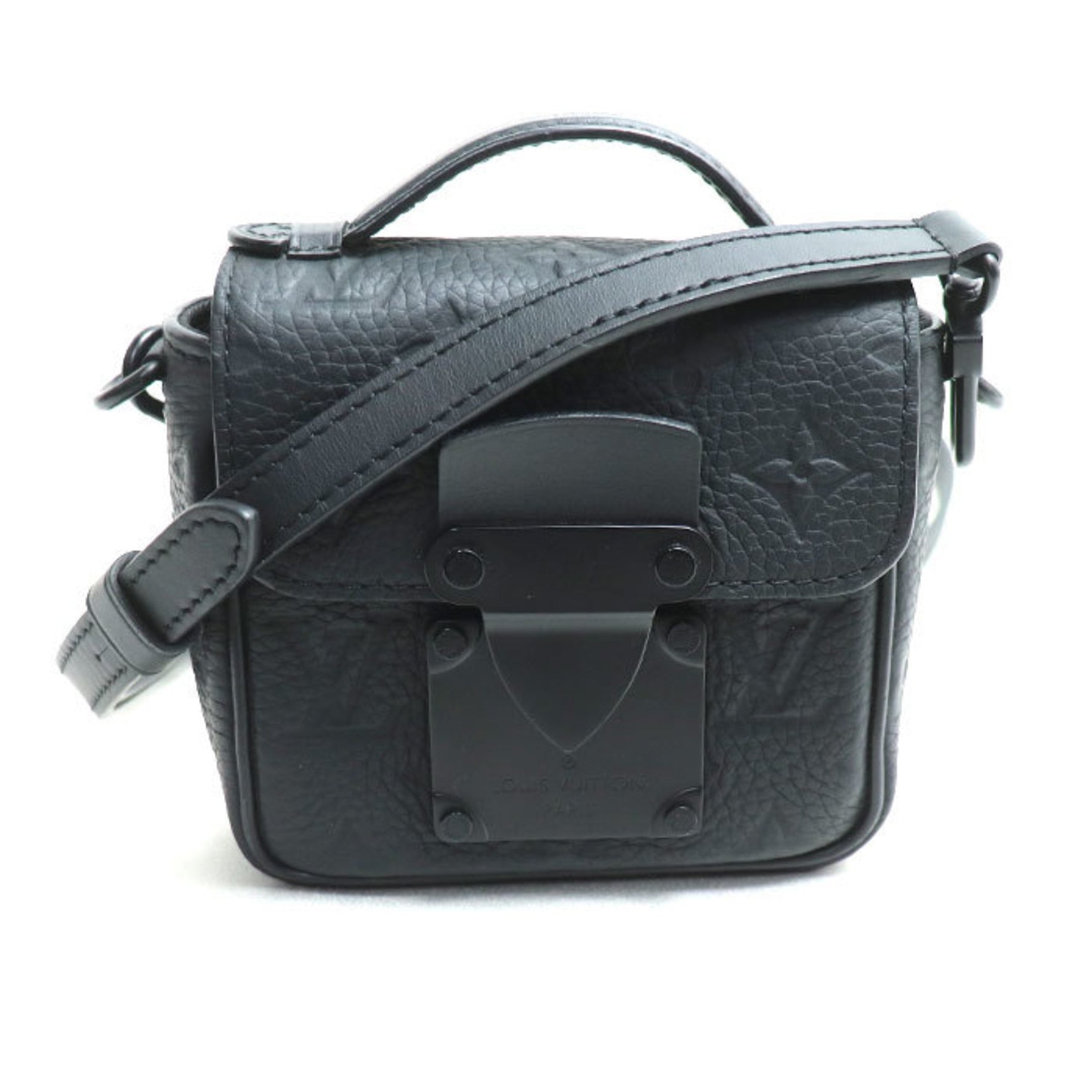 LOUIS VUITTON Pico S-Lock Shoulder Bag in Taurillon, Unisex