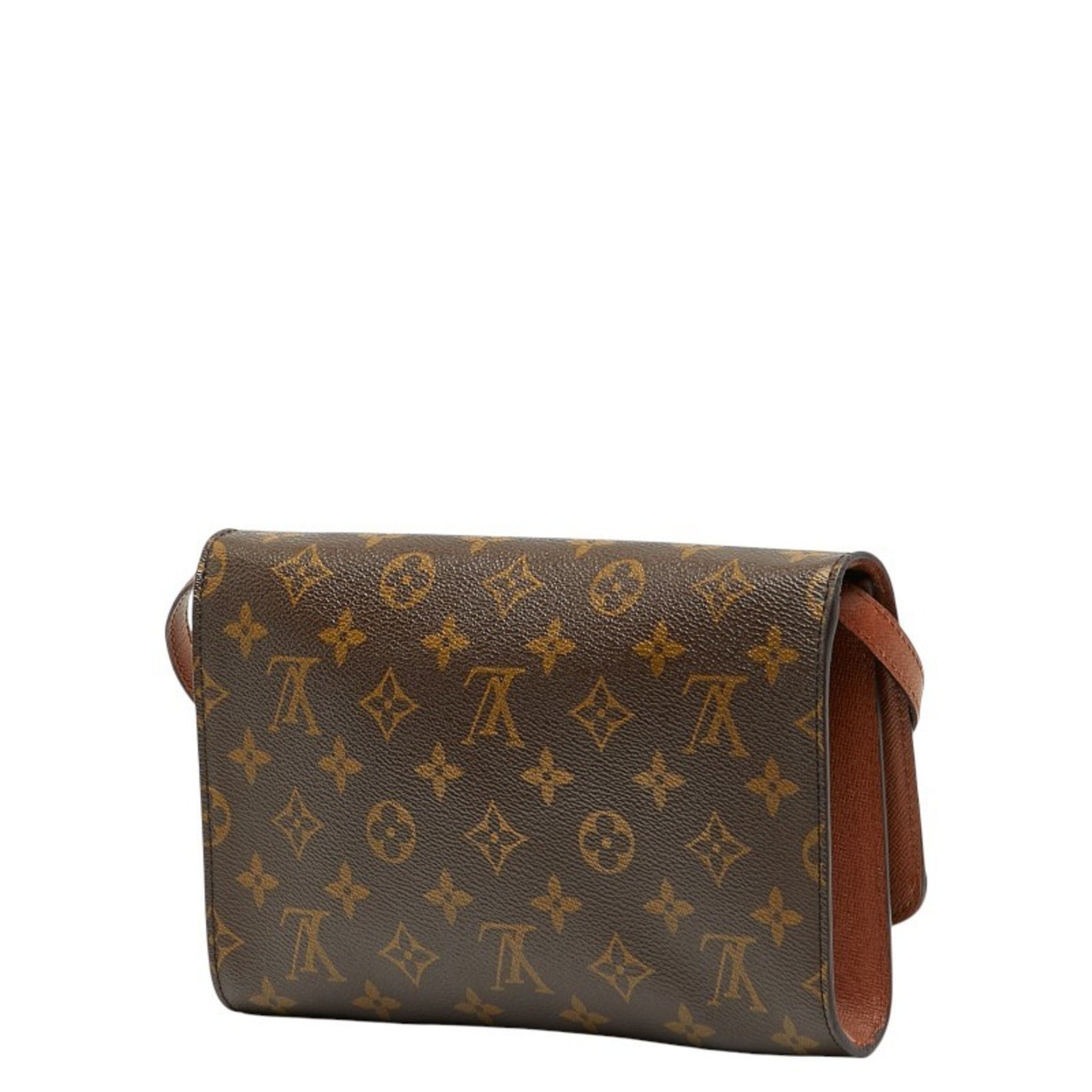 Louis Vuitton Monogram Bordeaux 24 Crossbody Shoulder Bag Brown PVC Leather LOUIS VUITTON