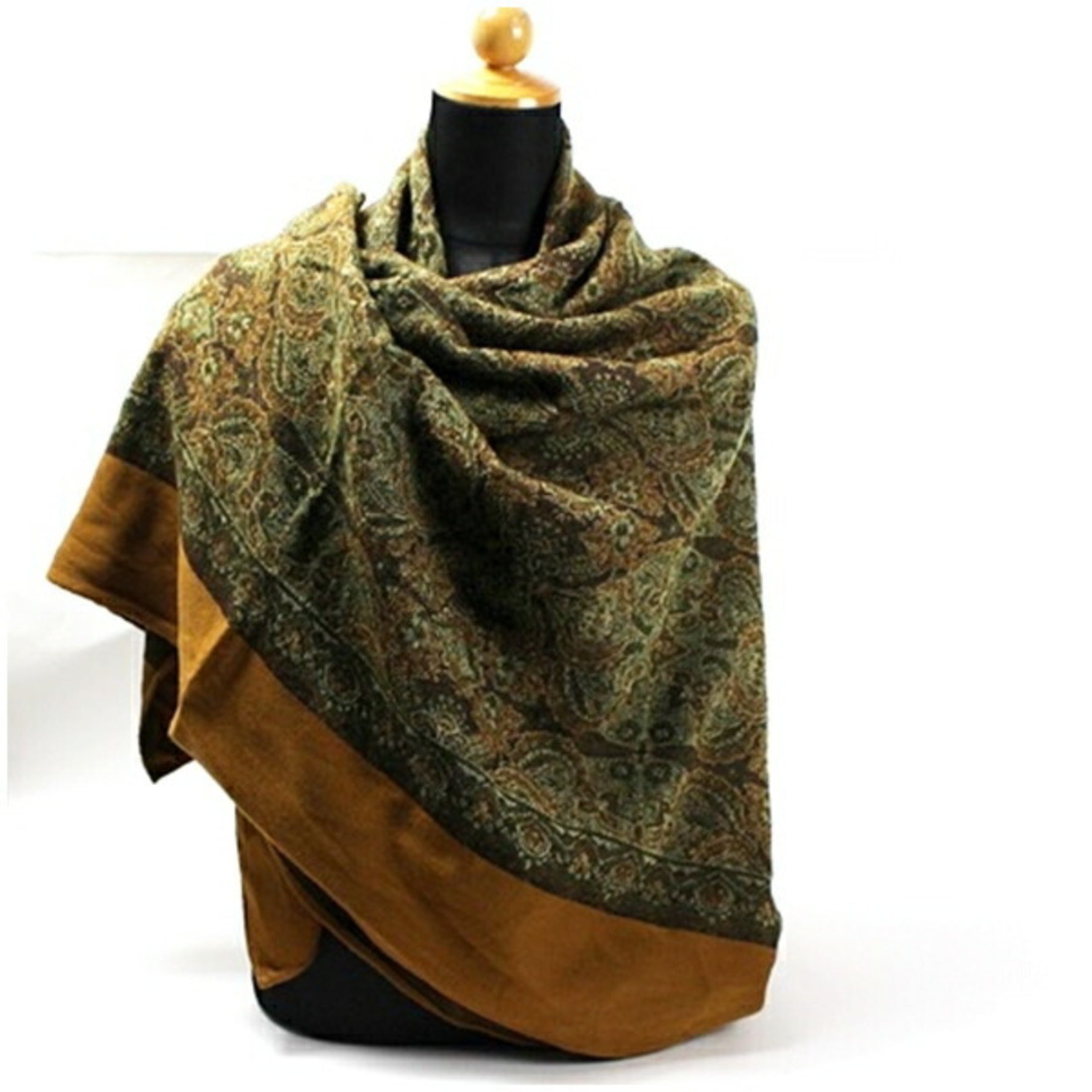 Christian Dior Throw Light Brown x Khaki 130 cm Men's Women's
