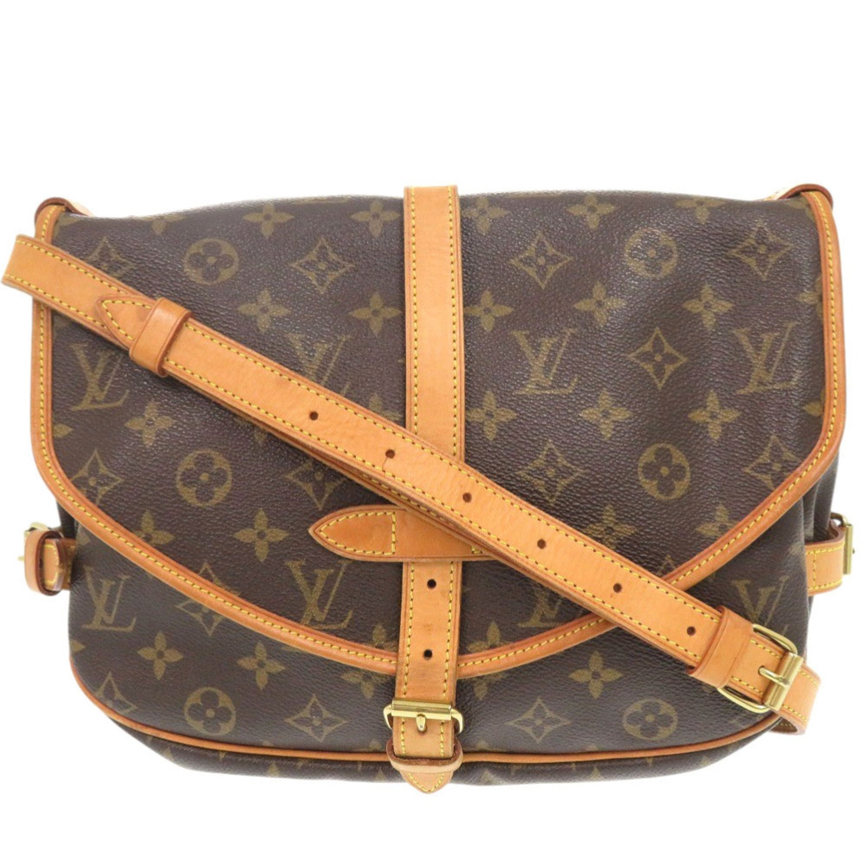Louis Vuitton Saumur 30 Monogram Brown Shoulder Bag LV 0585 LOUIS VUITTON