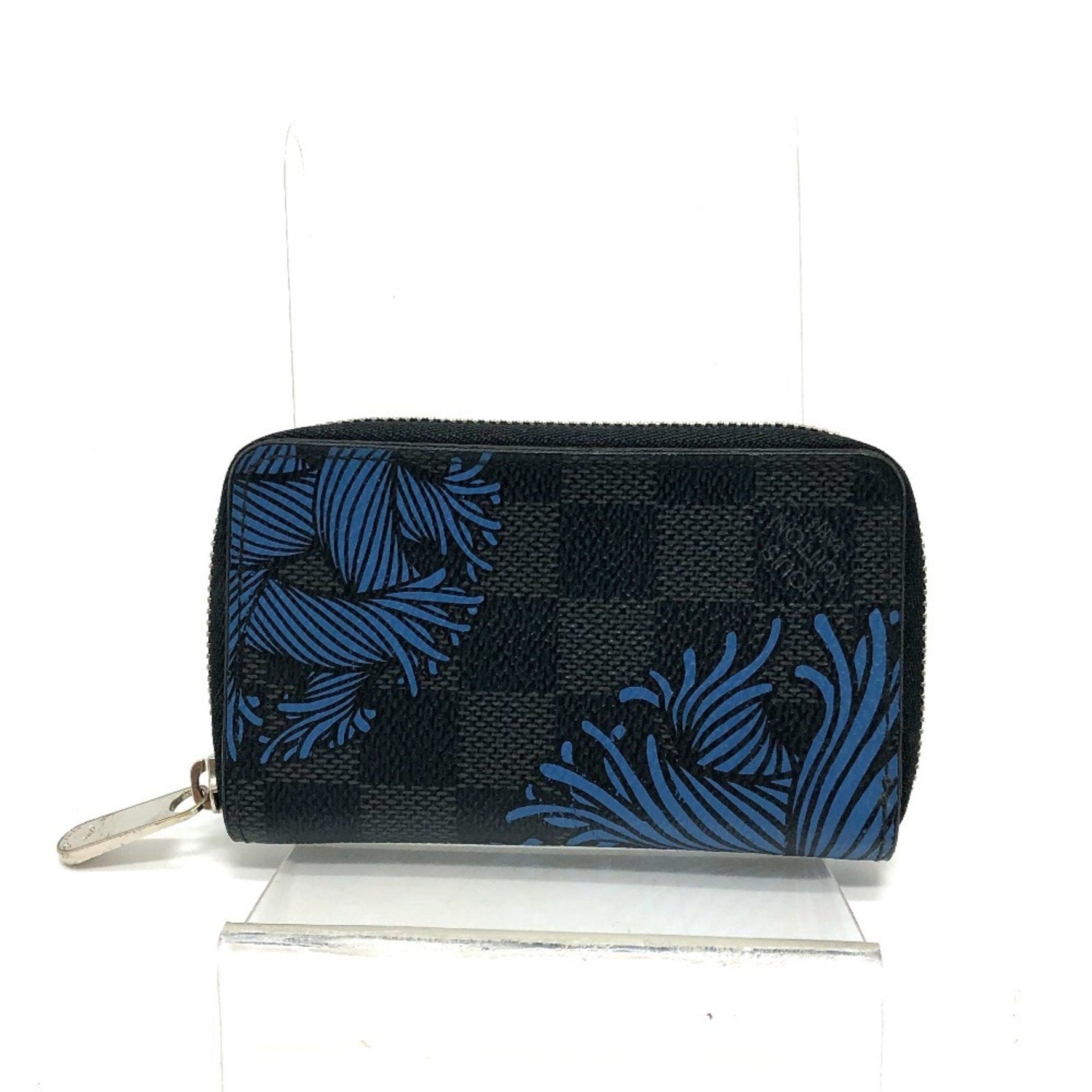LOUIS VUITTON N41687 Damier Graphite Christopher Nemeth Zippy Coin Purse, Canvas, Men's, Black