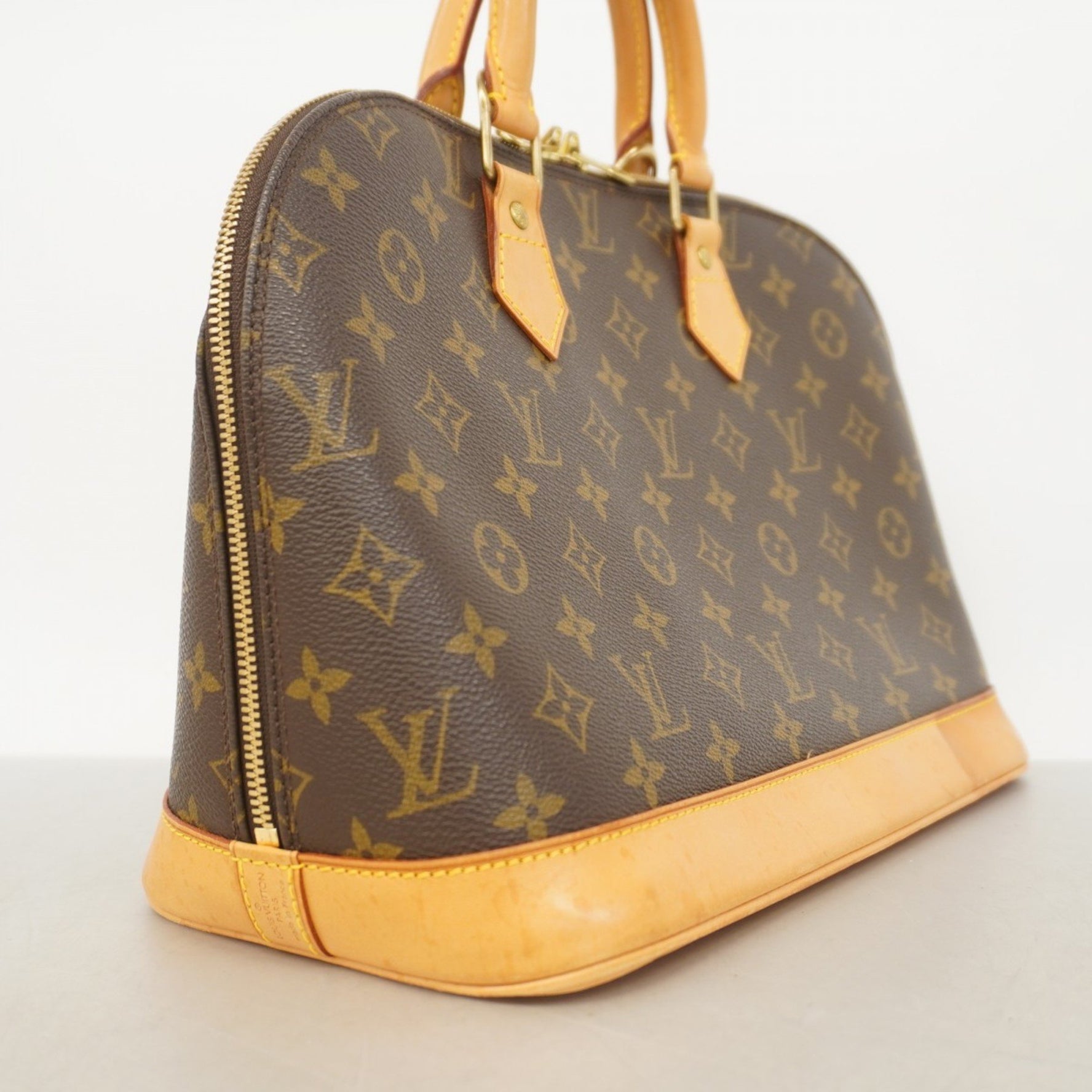 Louis Vuitton Monogram Alma Handbag M51130 Brown Women's