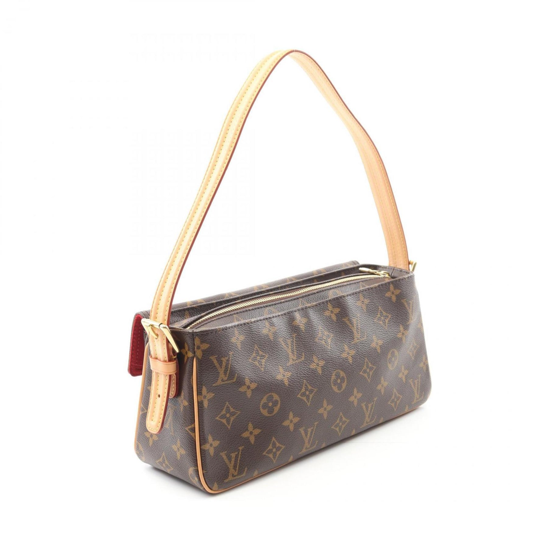 Louis Vuitton Viva Cite MM Shoulder Bag in Coated Canvas and Leather with Monogram Design, Brown