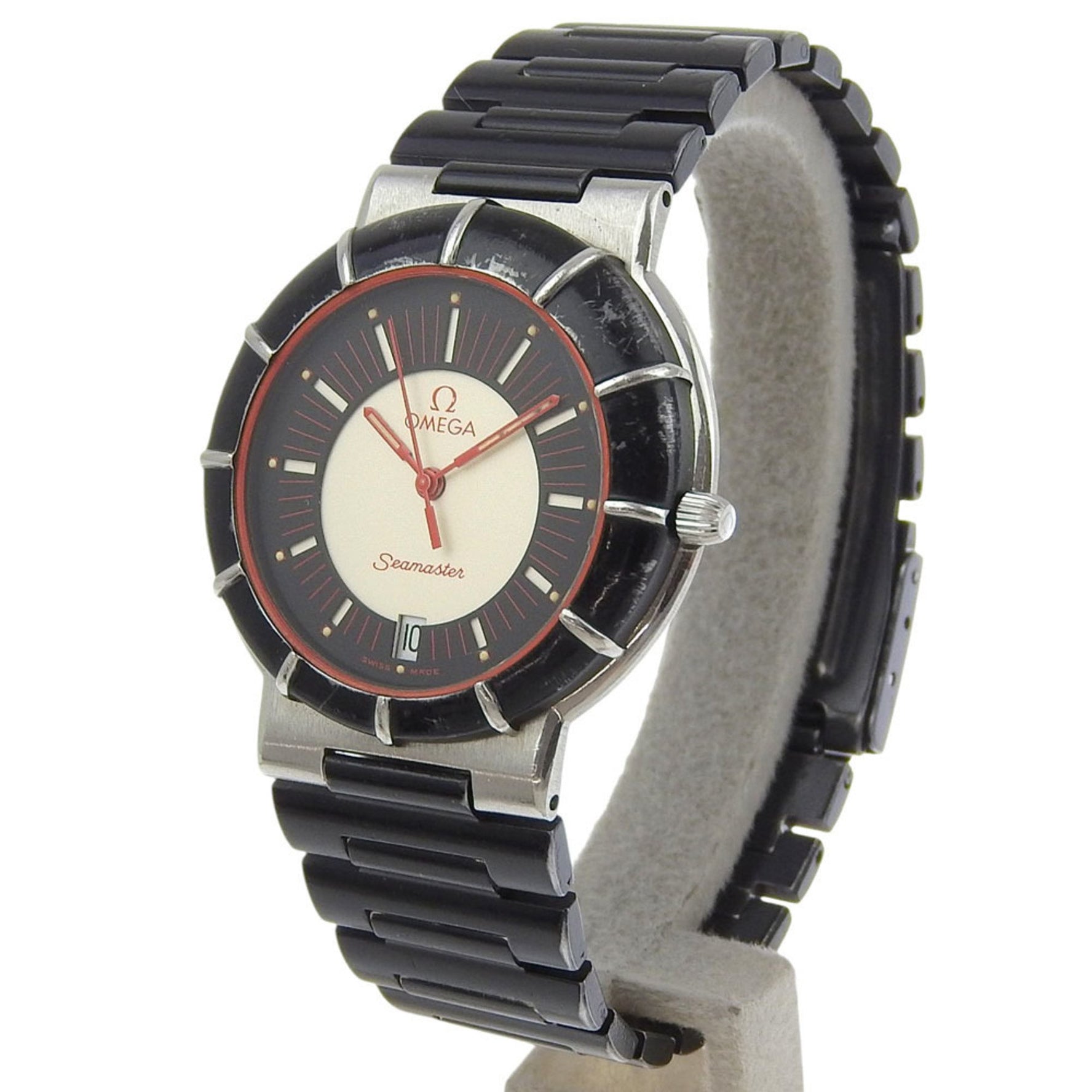 OMEGA Seamaster Dynamic Stainless Steel Watch with Quartz Movement, Analog Display, Multicolor Dial, Unisex