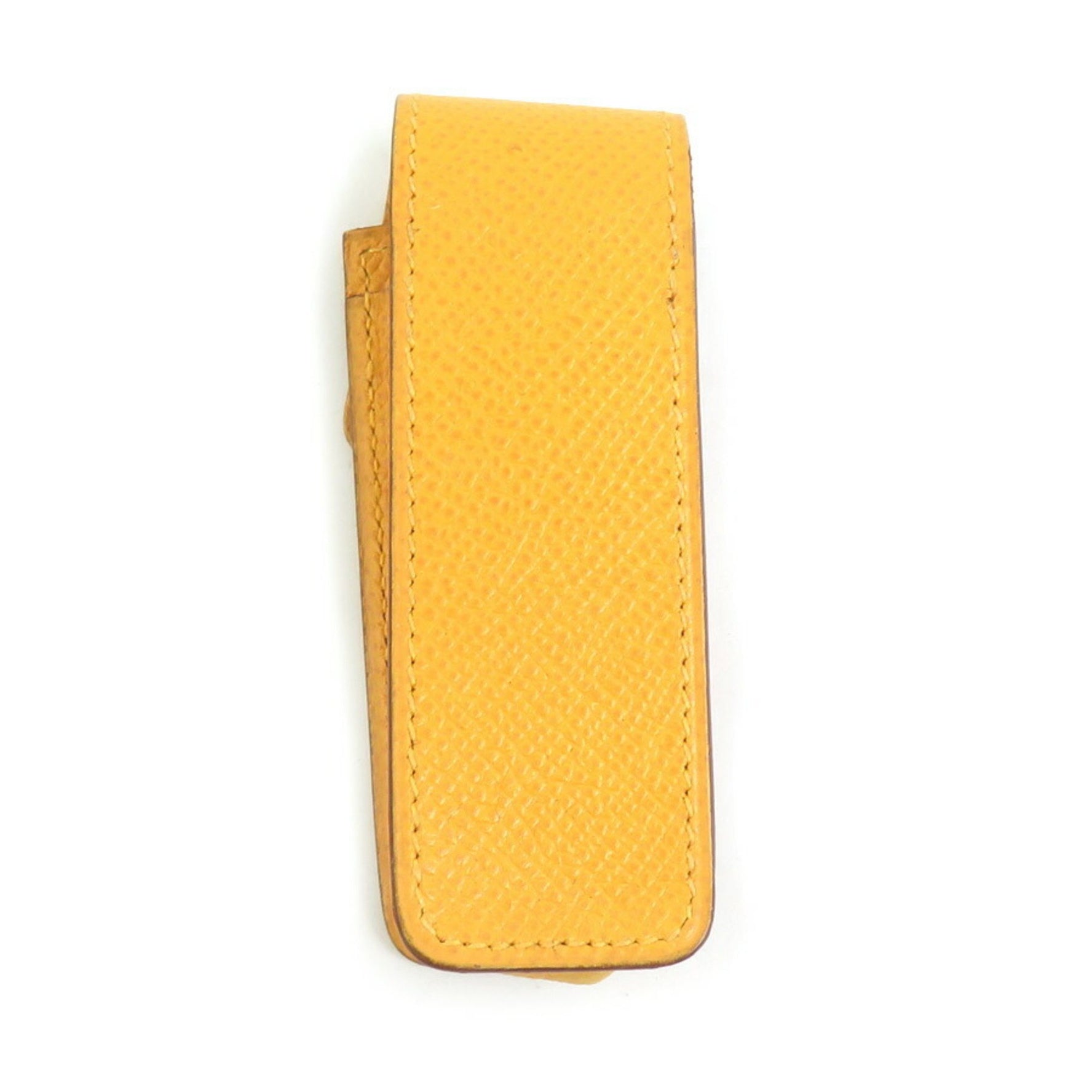 Hermes Gum Case/Lipstick Case Bag/Pouch Leather Gold