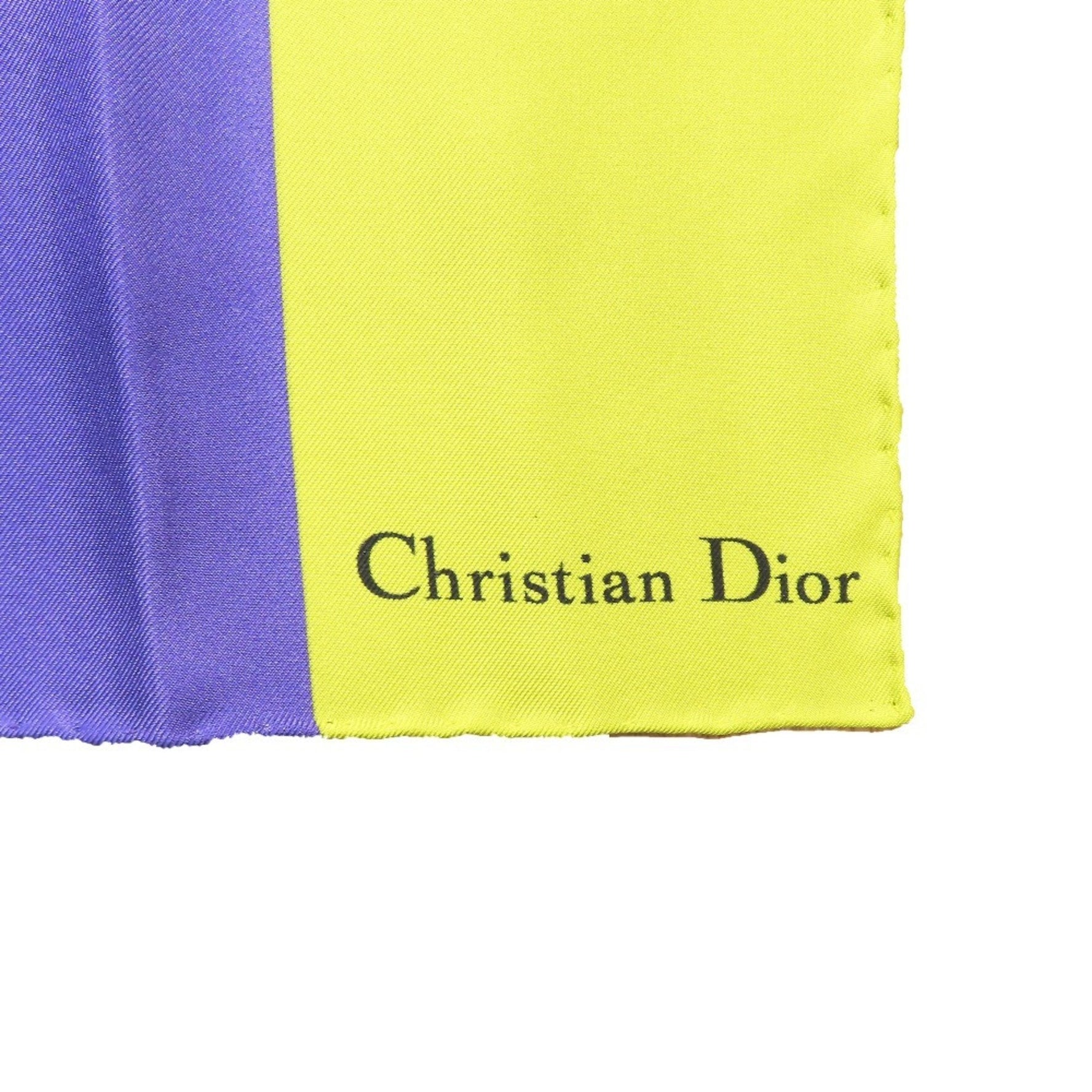 Christian Dior D-Flower Pop Scarf/Muffler, Large, Floral, D-FLOWER POP, Silk, Multicolor, Women's