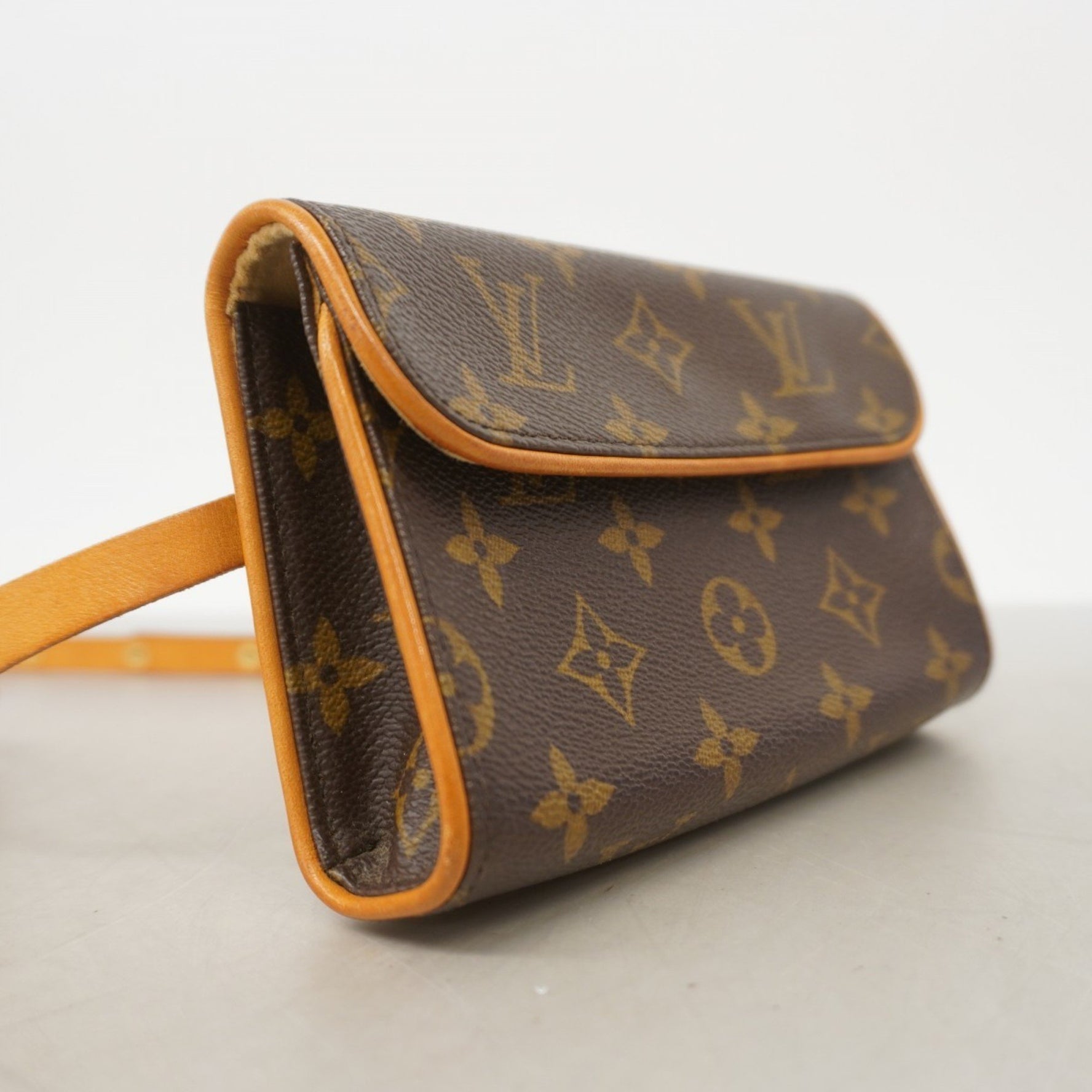Louis Vuitton Monogram Pochette Florentine Waist Bag M51855 Brown Women's