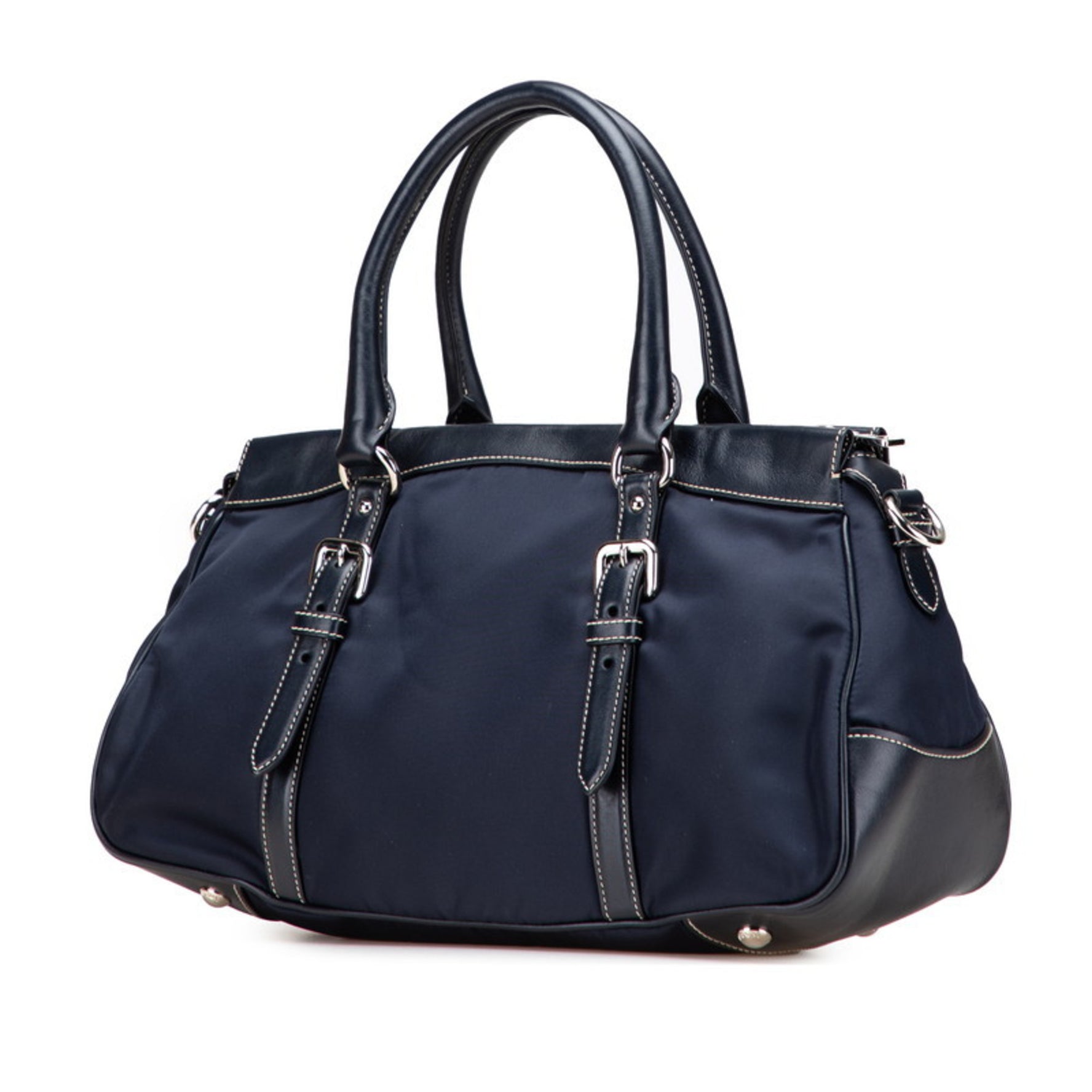 Prada Handbag Shoulder Bag Nylon Leather