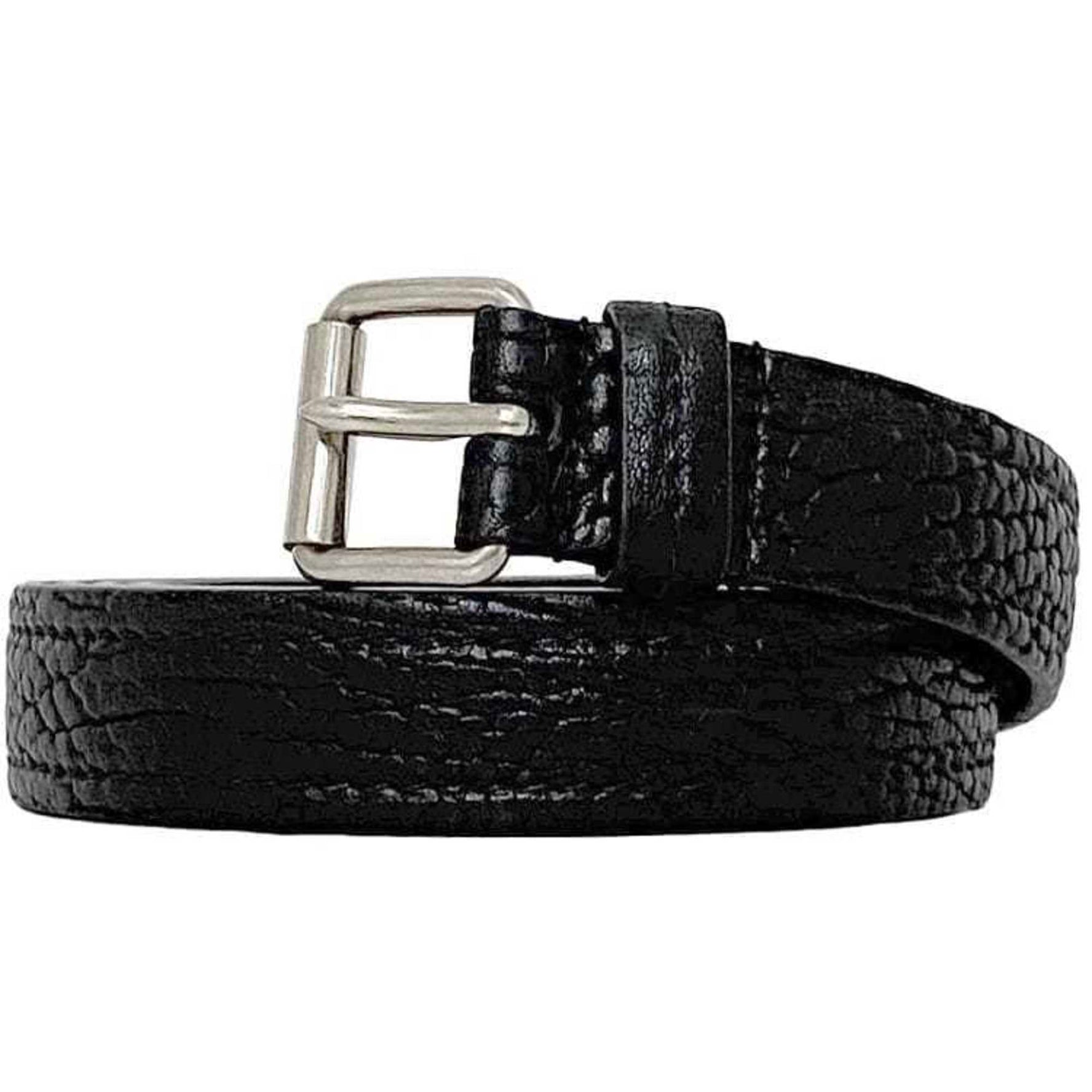 Prada belt ec-22932 black NERO 2CS106 97cm unused leather PRADA waist thin grain 30mm square buckle men women