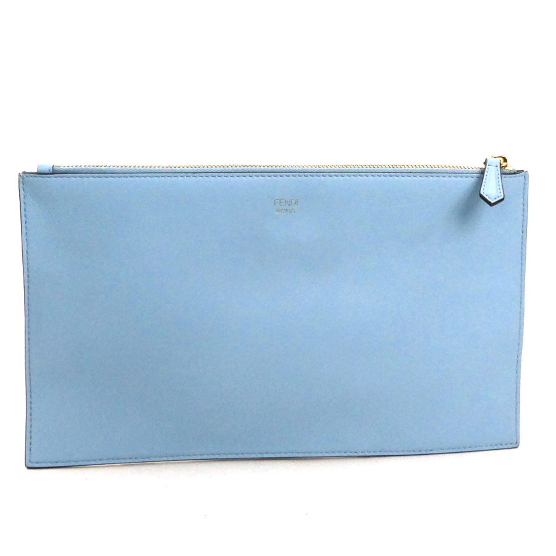 FENDI Pouch Clutch Bag Leather Multicolor Gold Women's 8N0149-AJTB e59920a