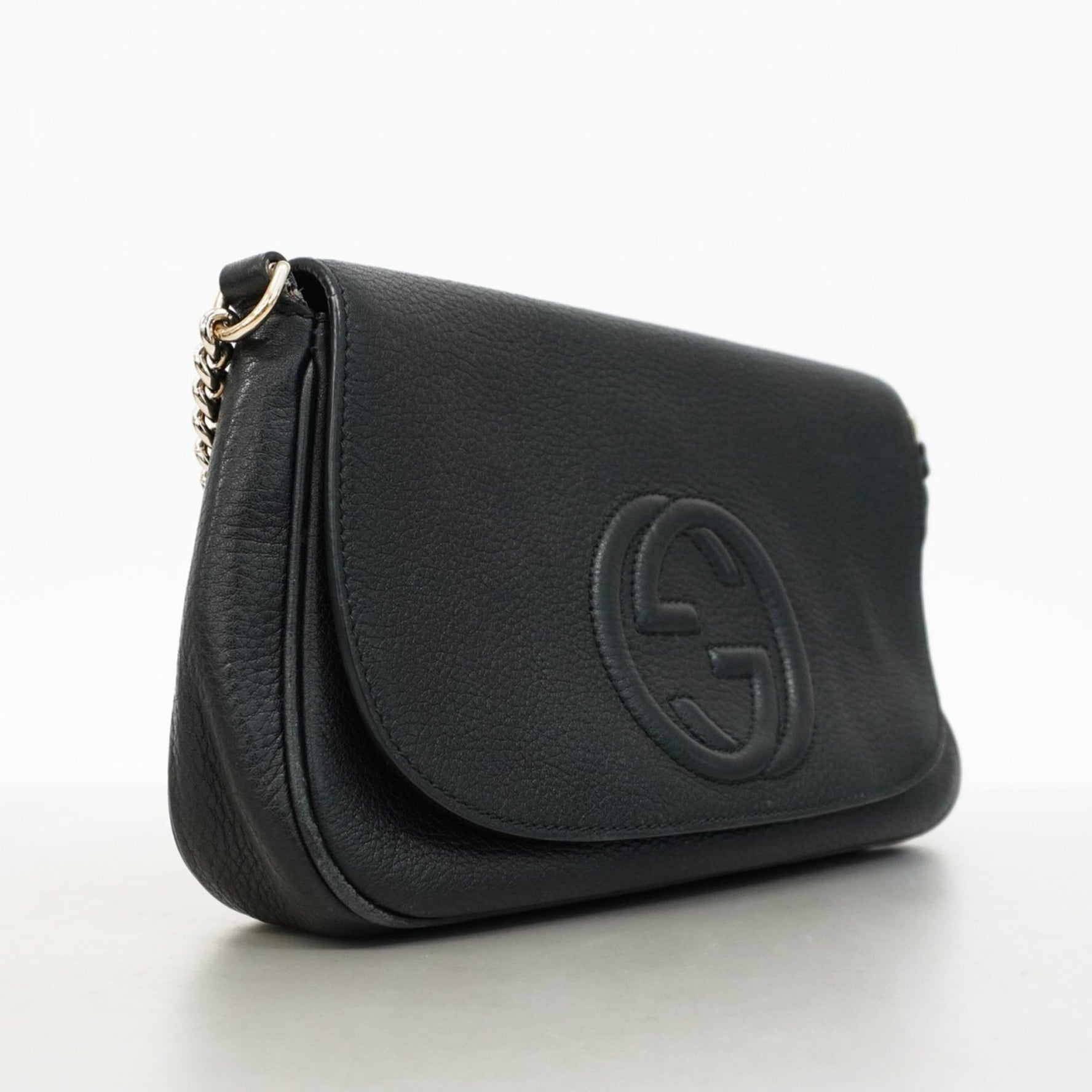 Gucci Soho Shoulder Bag Leather Champagne