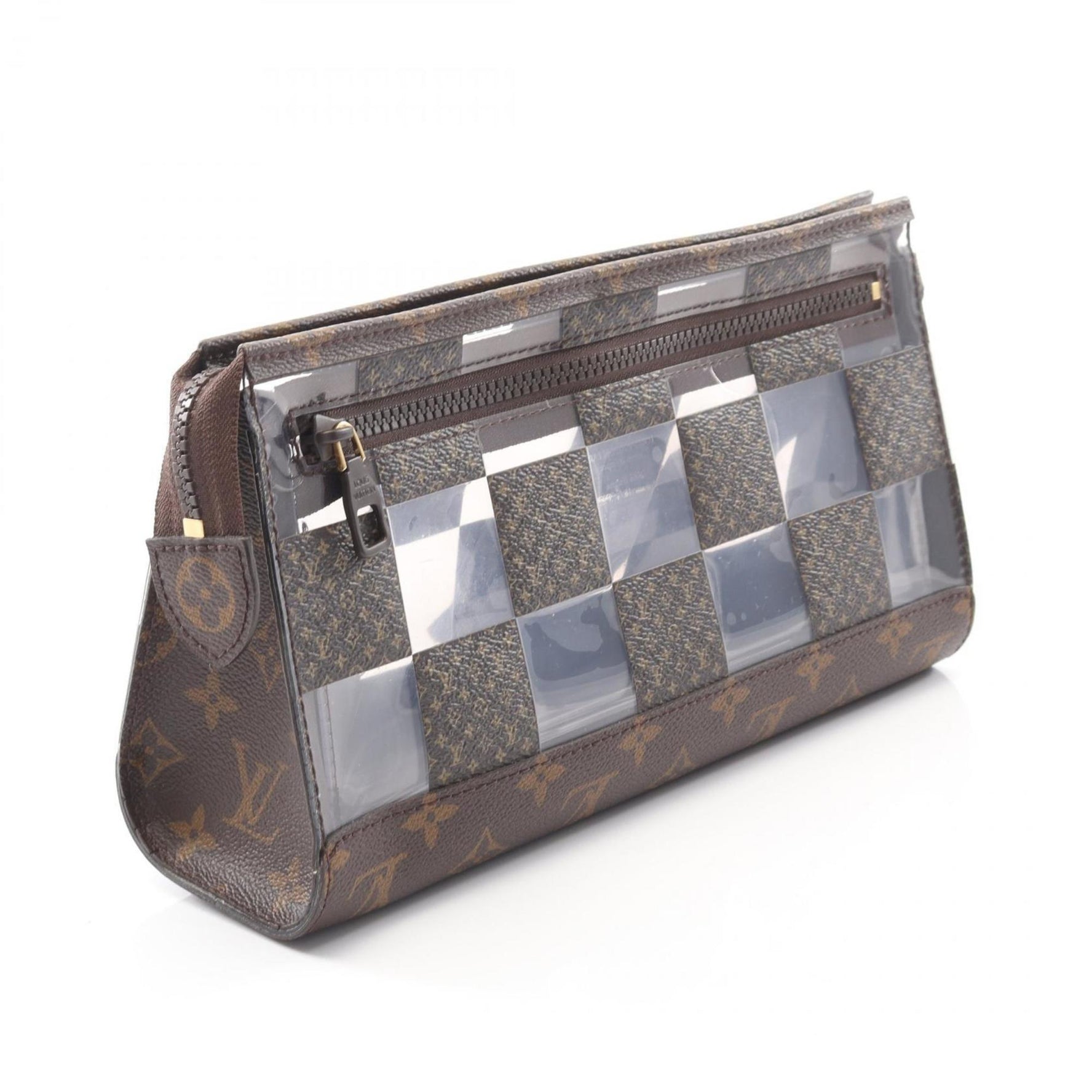 Louis Vuitton Stand Pouch/Clutch Bag, Coated Canvas