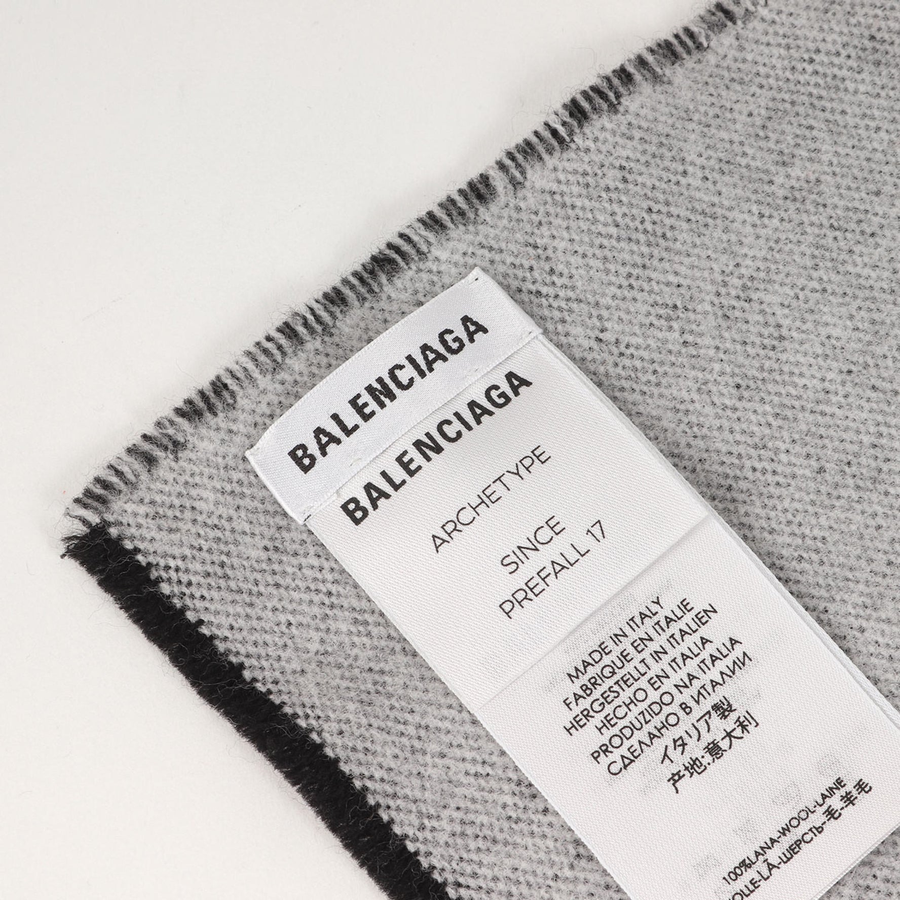 BALENCIAGA Arch Type Scarf (ARCHETYPE) Black Men's